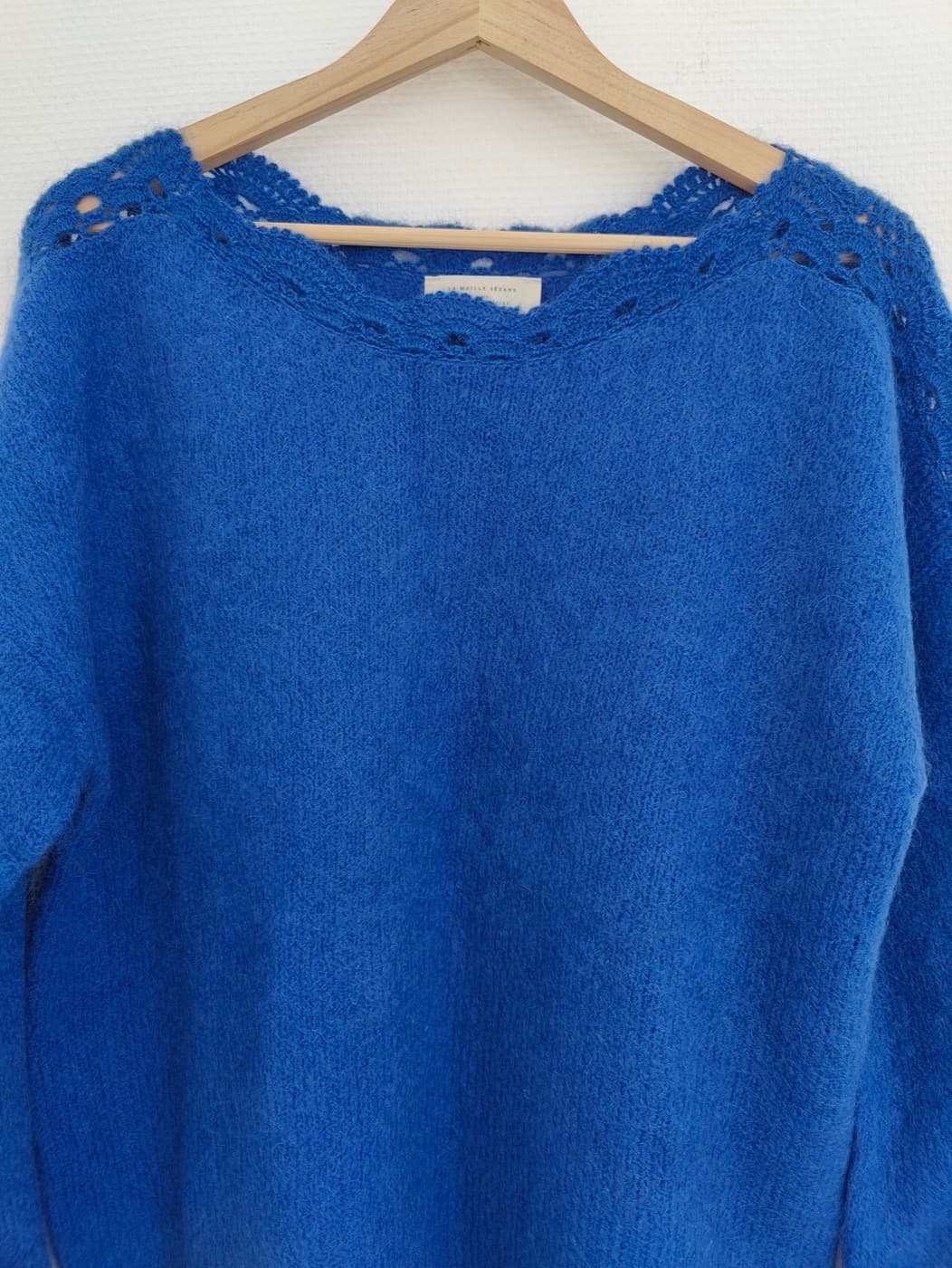 Pull en mohair bleu électrique Sézane – Taille XXL — photo 2
