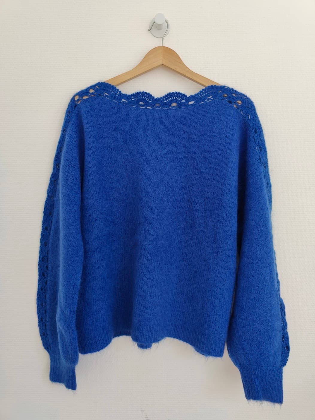 Pull en mohair bleu électrique Sézane – Taille XXL — photo 4