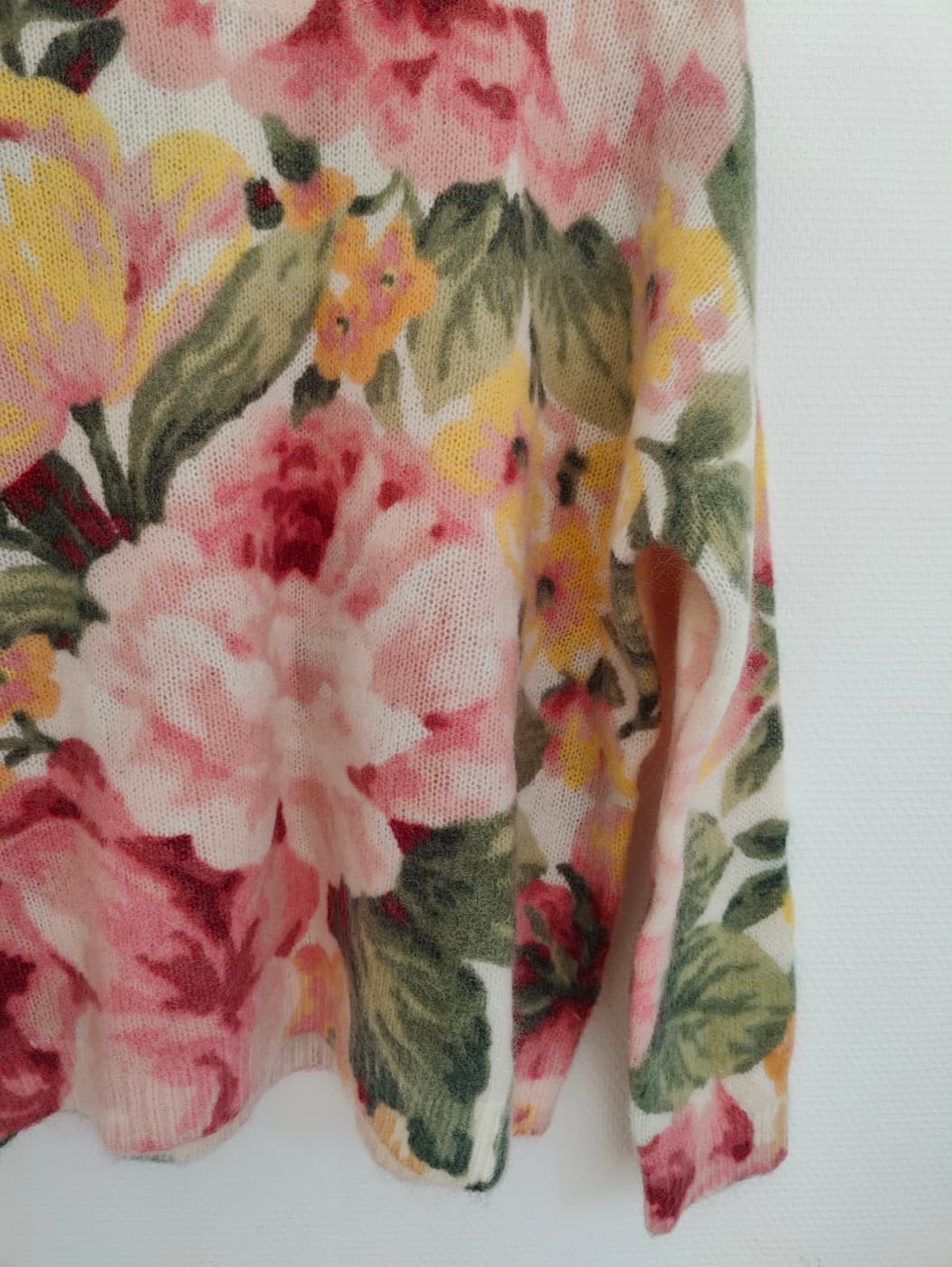 Pull en mohair fleuri Sézane – Taille XXL — photo 3