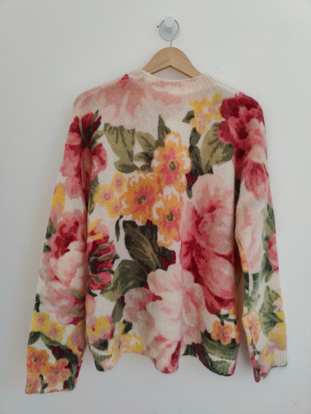 Pull en mohair fleuri Sézane – Taille XXL — photo 4