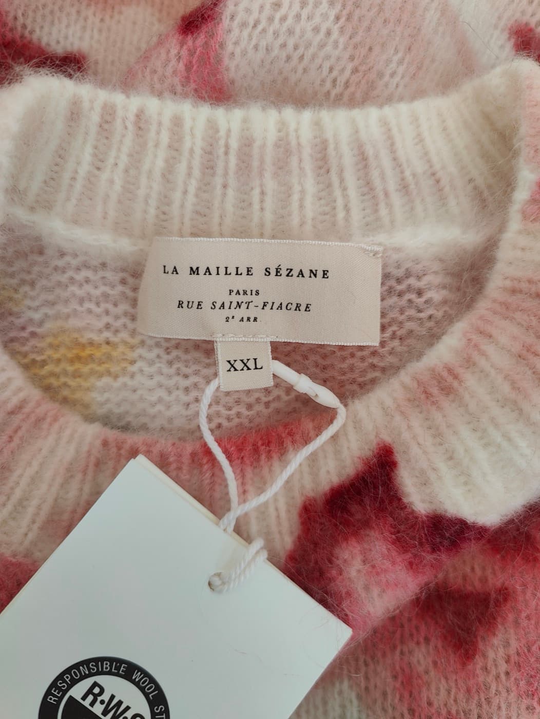 Pull en mohair fleuri Sézane – Taille XXL — photo 5