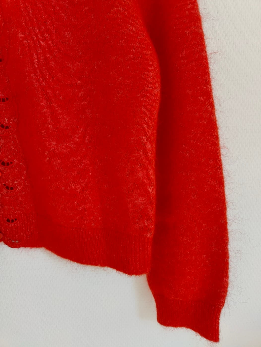 Cardigan en mohair rouge Sézane – Taille L — photo 3