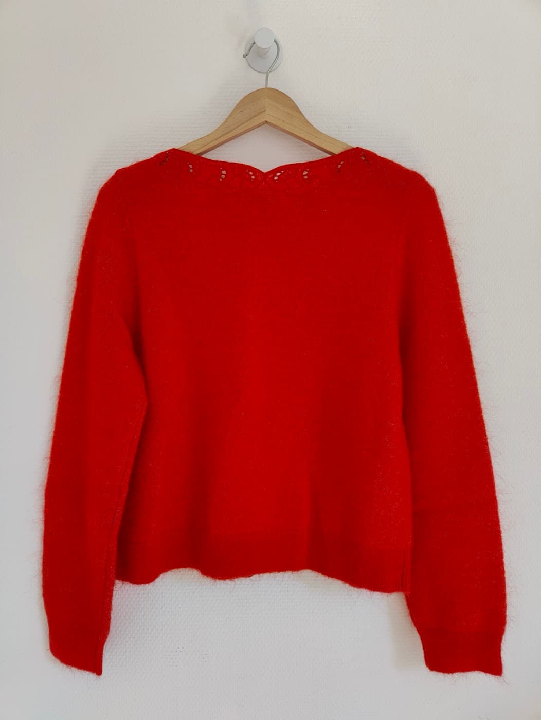 Cardigan en mohair rouge Sézane – Taille L — photo 4