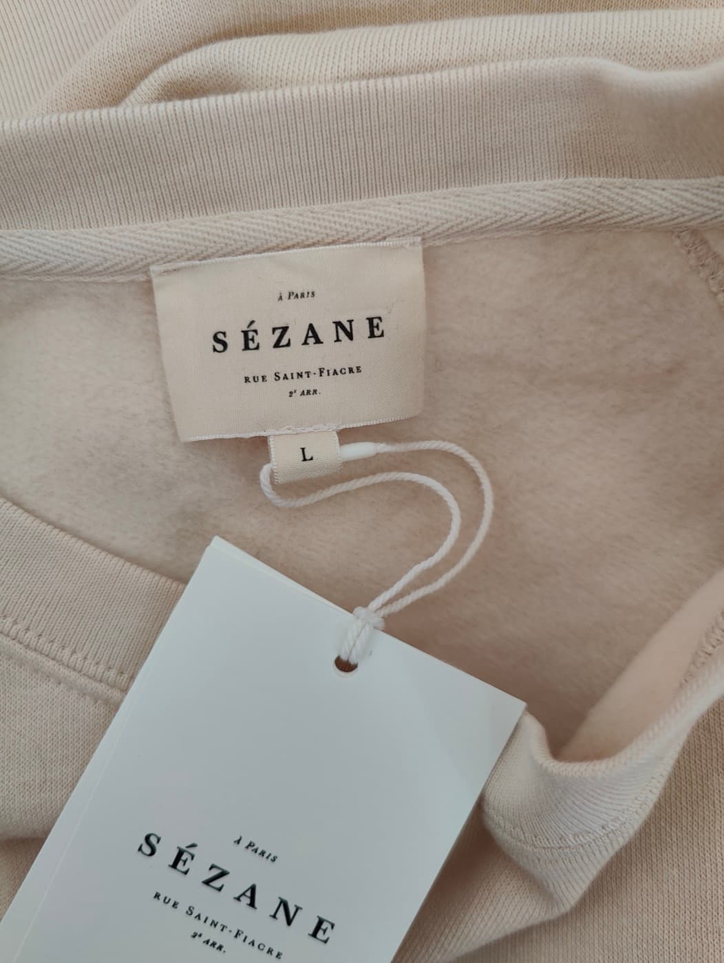 Sweat Sézane "La Chamade" écru – Taille L — photo 5