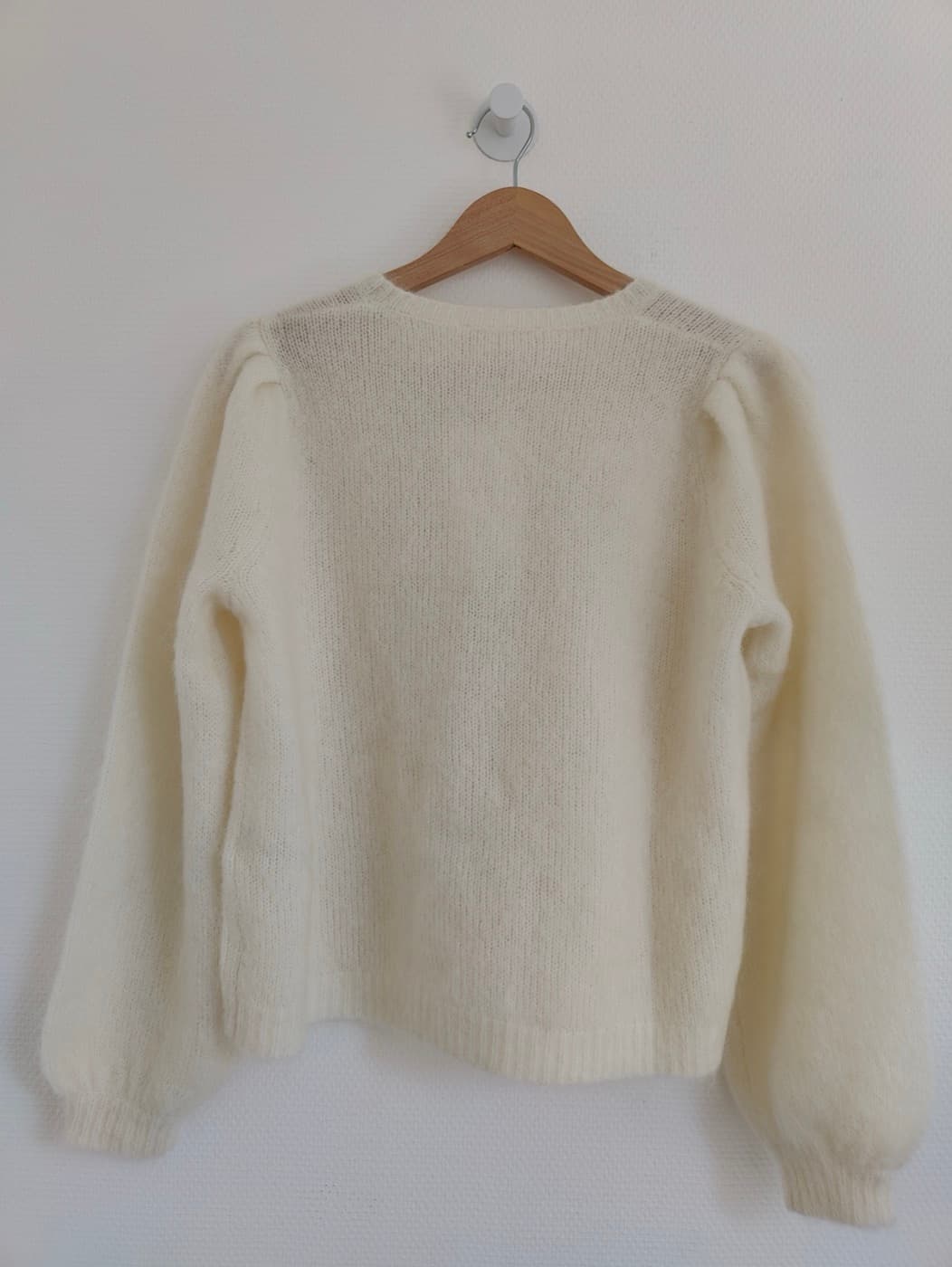 Cardigan en mohair ajouré écru Sézane – Taille M — photo 4