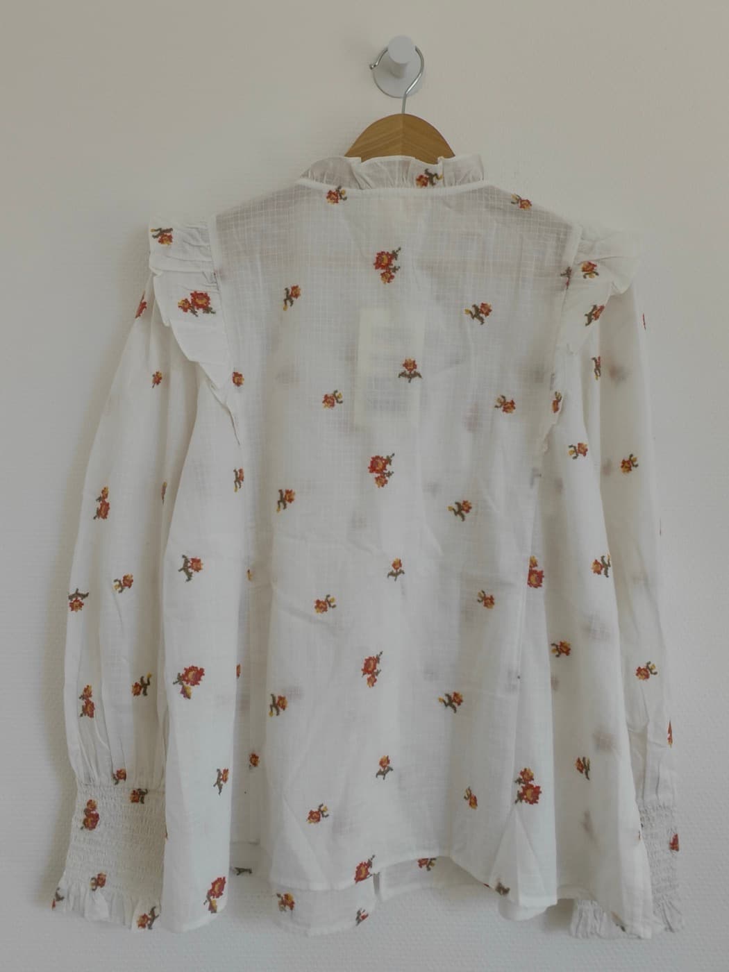 Chemise fleurie à col claudine Sézane – Taille 46 — photo 5