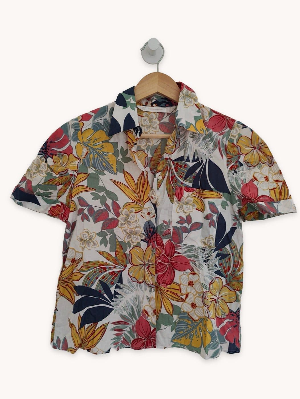 Chemise manches courtes imprimé fleuri Zara – Taille XS — photo 1