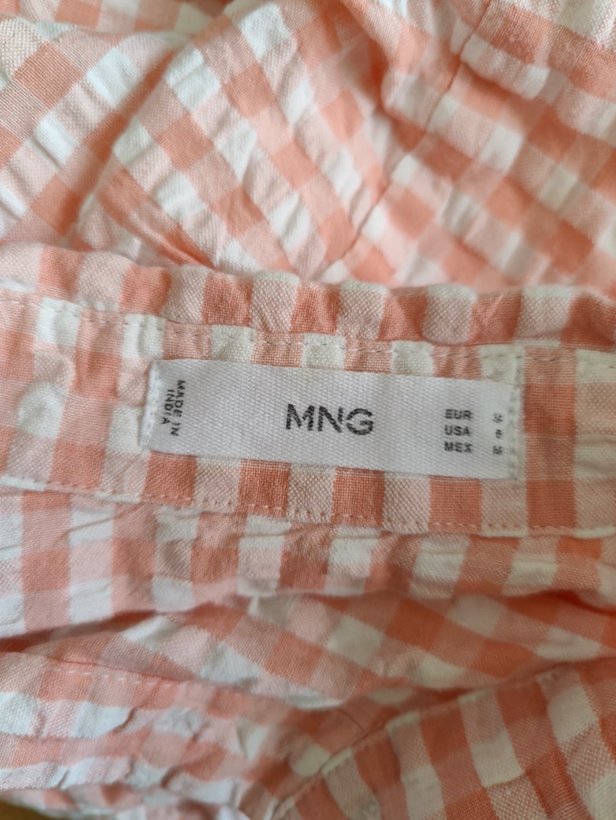 Chemise à carreaux vichy Mango – Taille S — photo 5