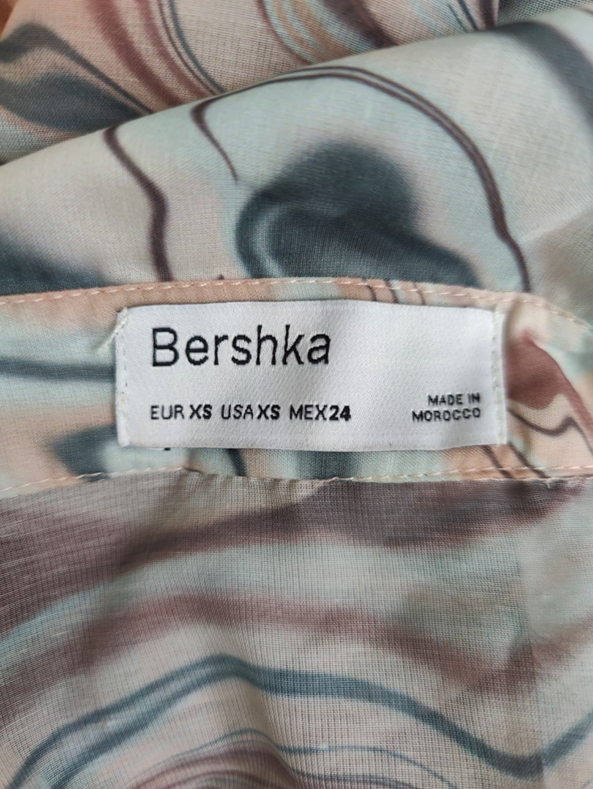 Chemise imprimée marbré Bershka – Taille XS — photo 5