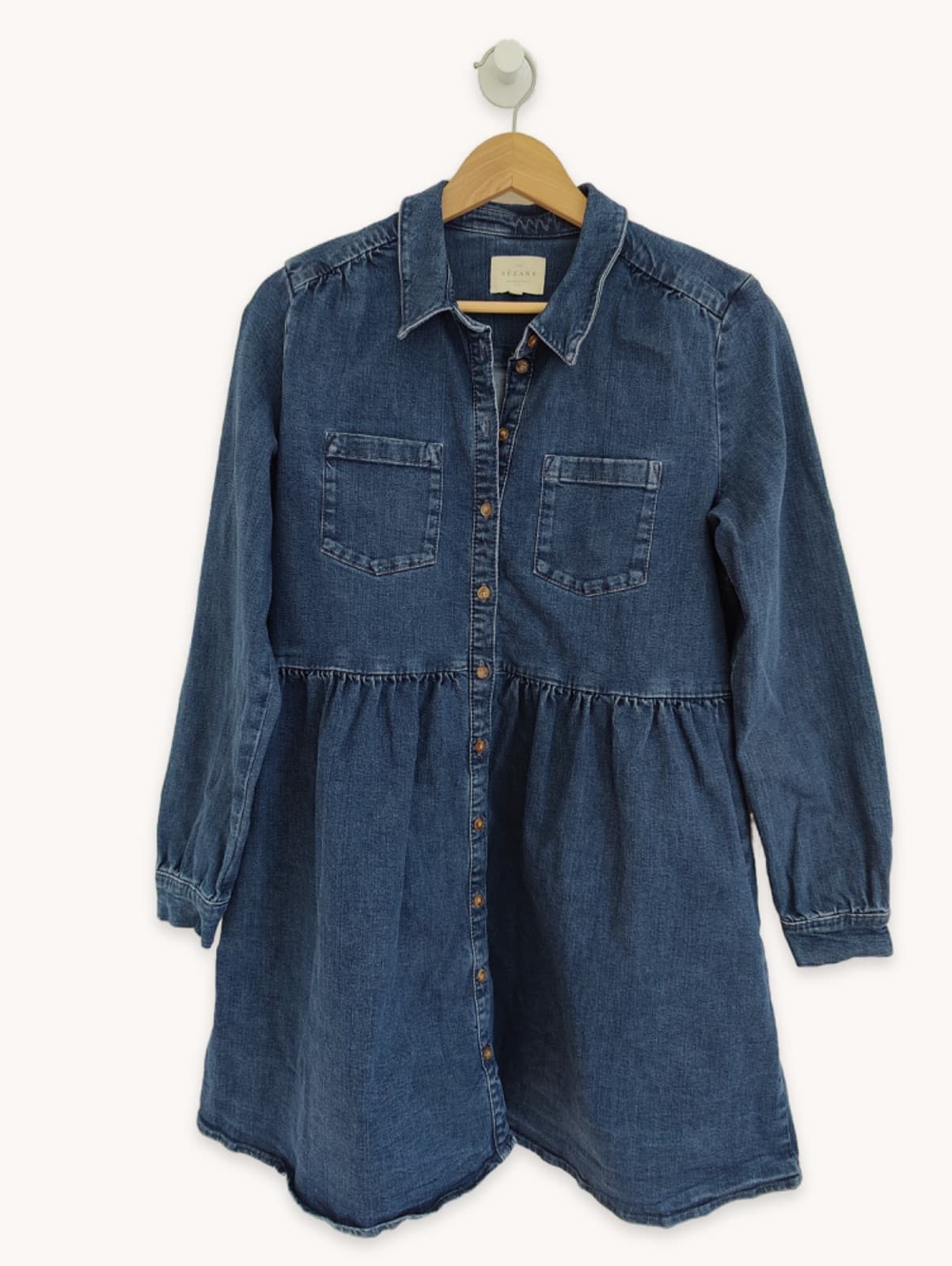 Robe chemise en jean Sézane – Taille 40 — photo 1