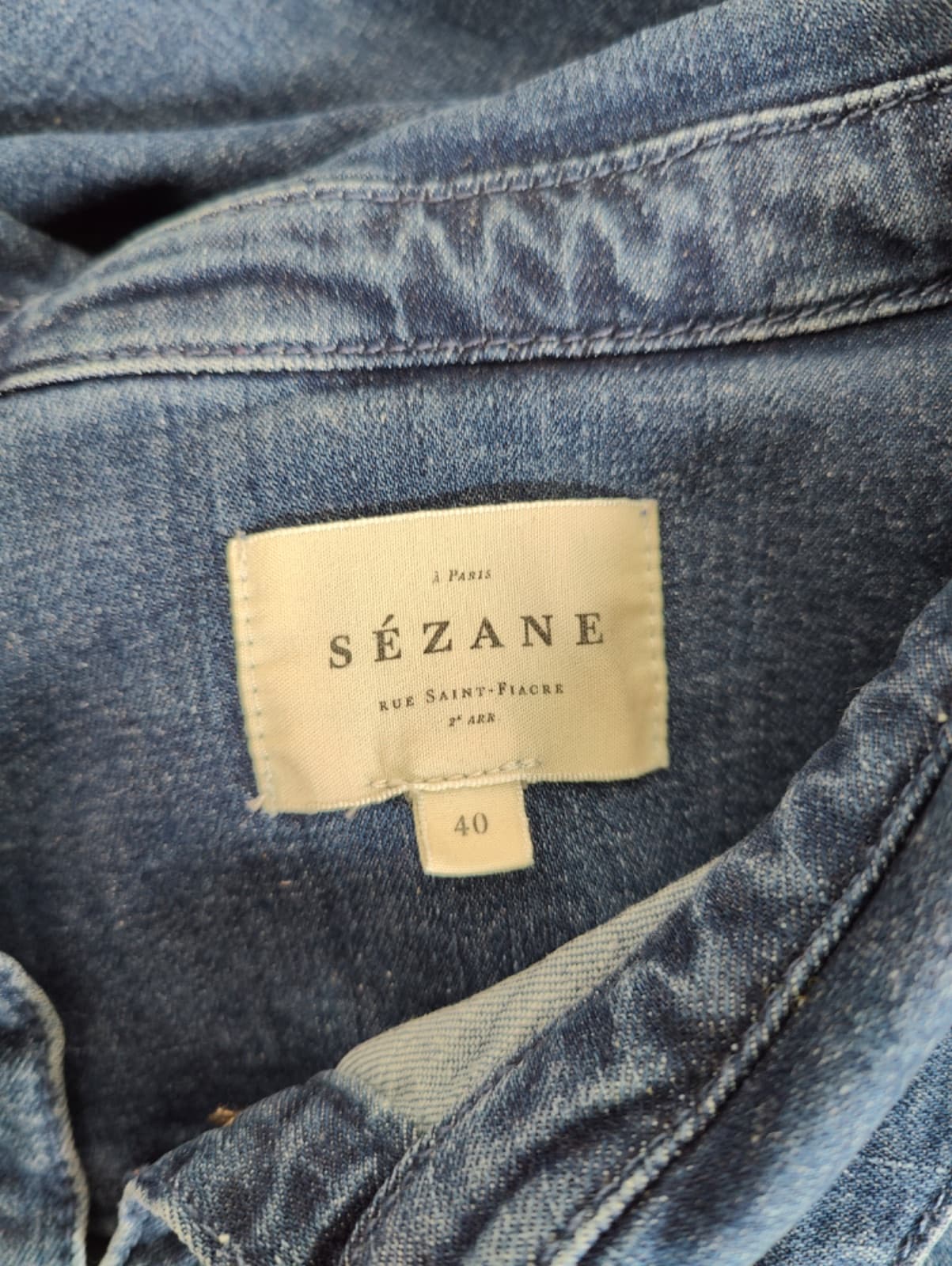 Robe chemise en jean Sézane – Taille 40 — photo 5