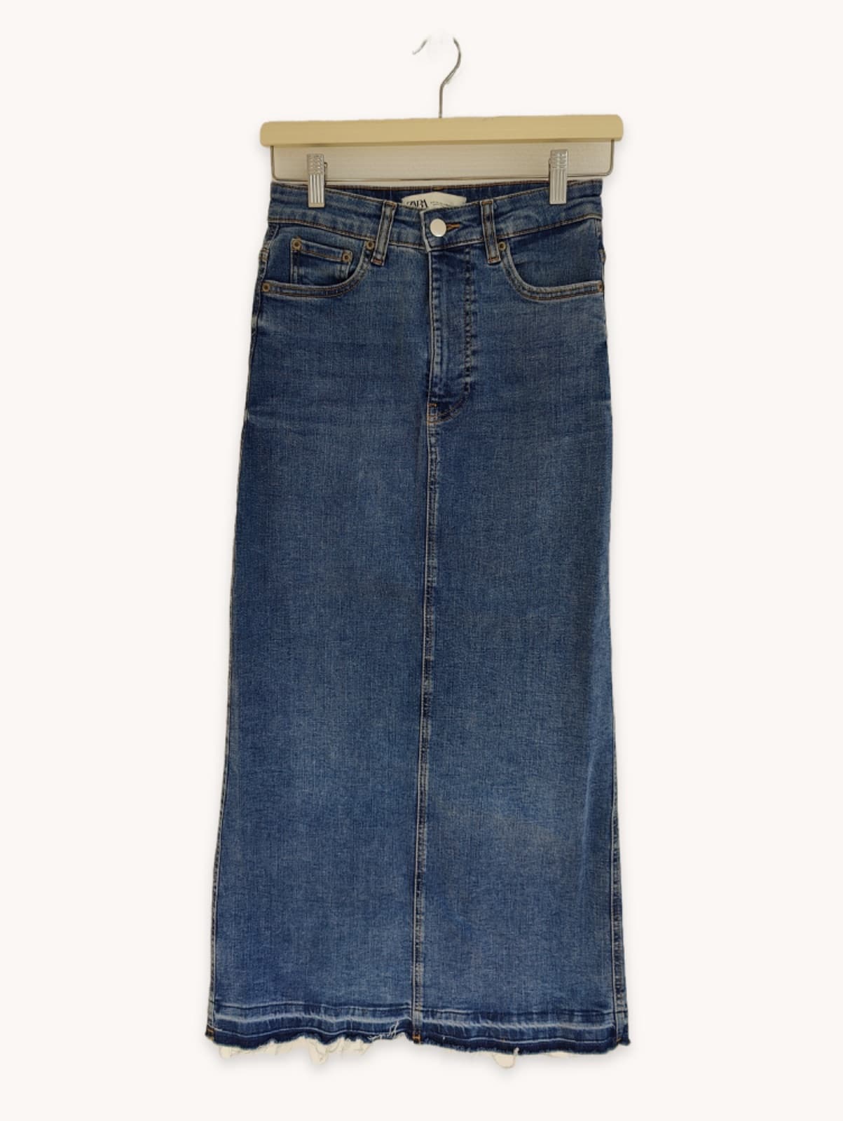 Jupe longue en jean Zara – Taille XS — photo 1