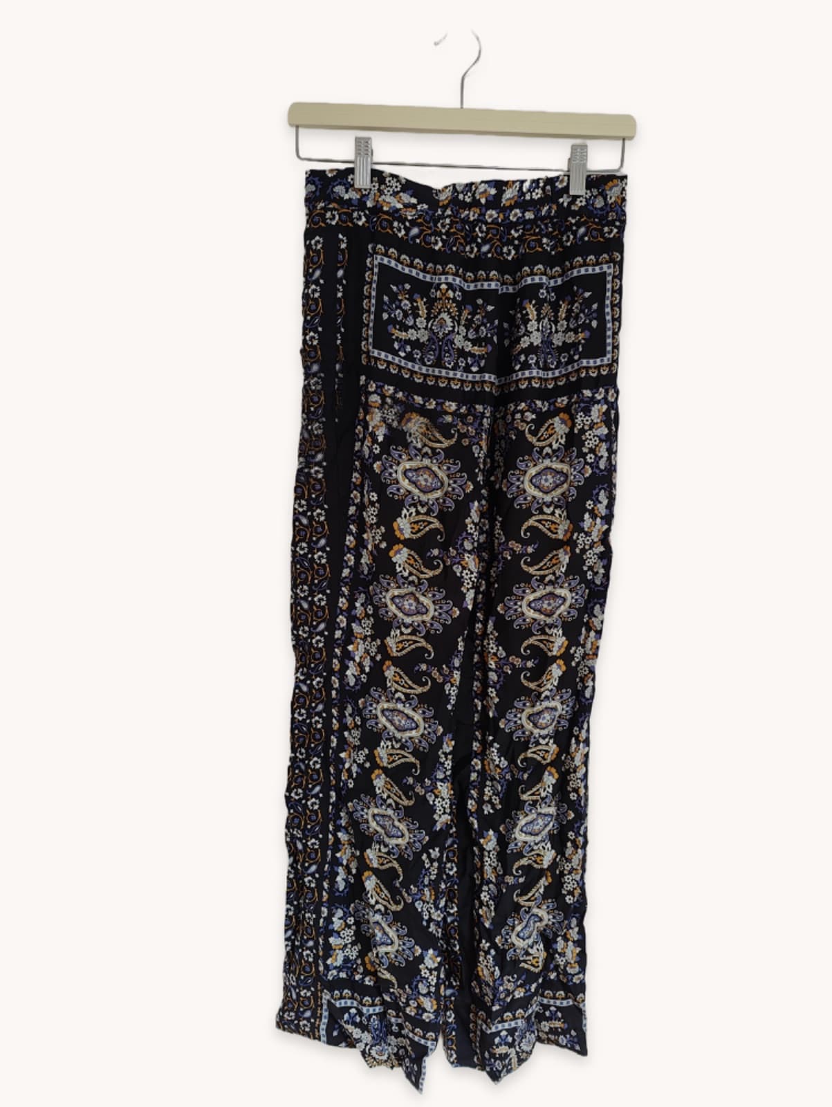 Pantalon large en soie imprimé paisley Mango – Taille 36 — photo 3