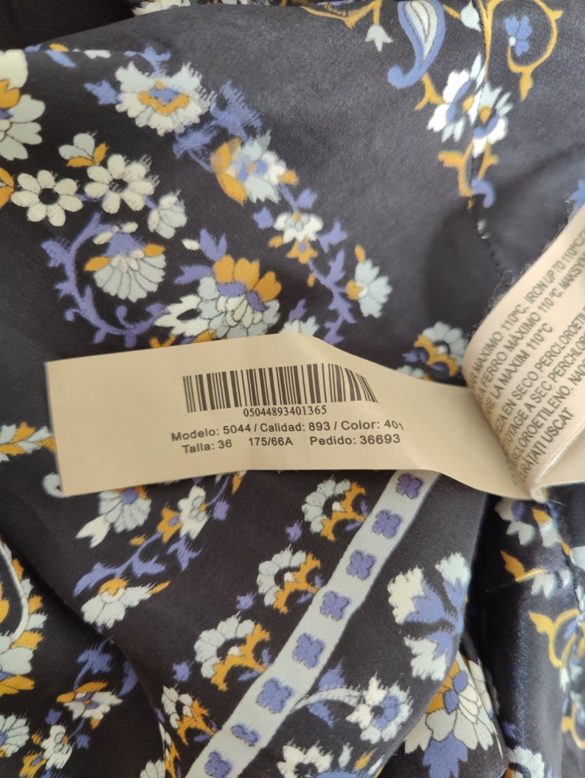 Pantalon large en soie imprimé paisley Mango – Taille 36 — photo 4