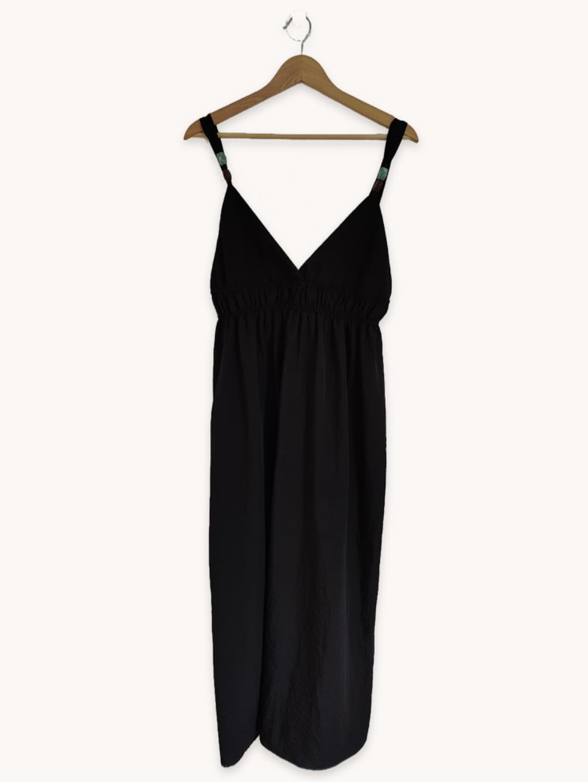 Robe longue noire dos-nu Zara – Taille L — photo 1