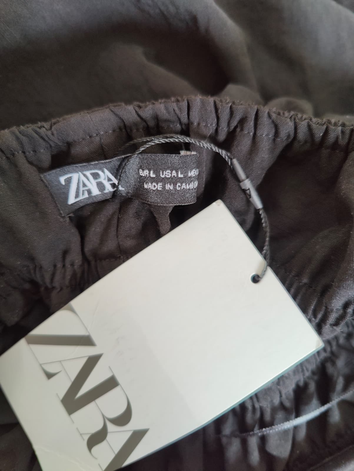 Robe longue noire dos-nu Zara – Taille L — photo 4
