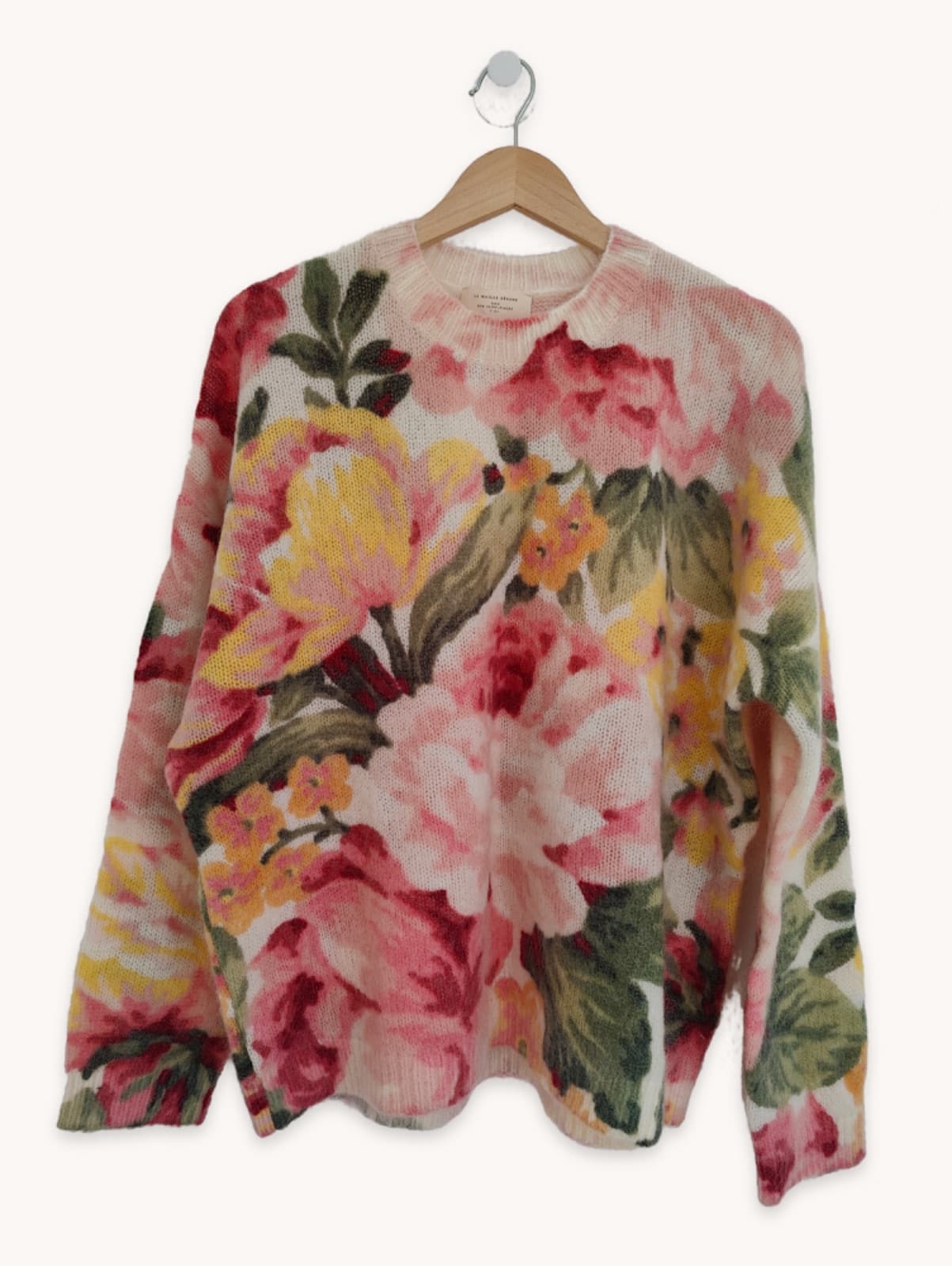 Pull en mohair fleuri Sézane – Taille XXL — photo 1