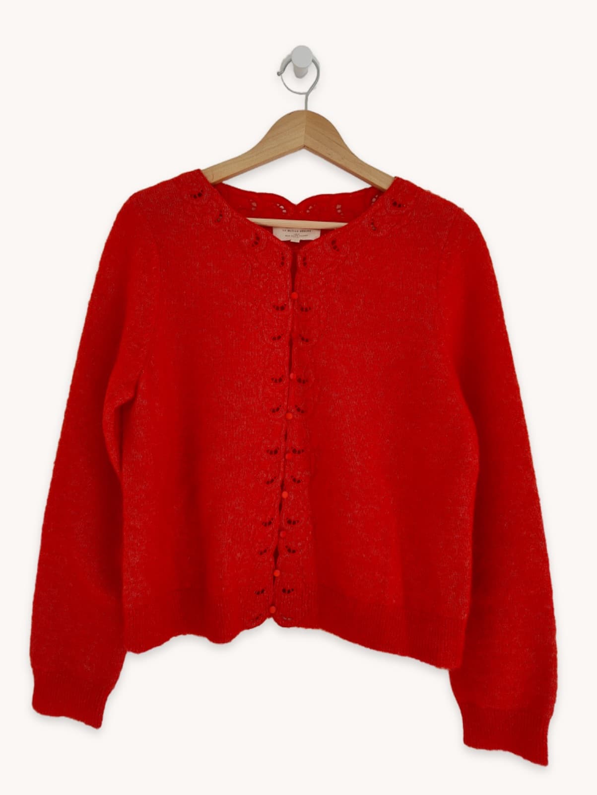 Cardigan en mohair rouge Sézane – Taille L — photo 1