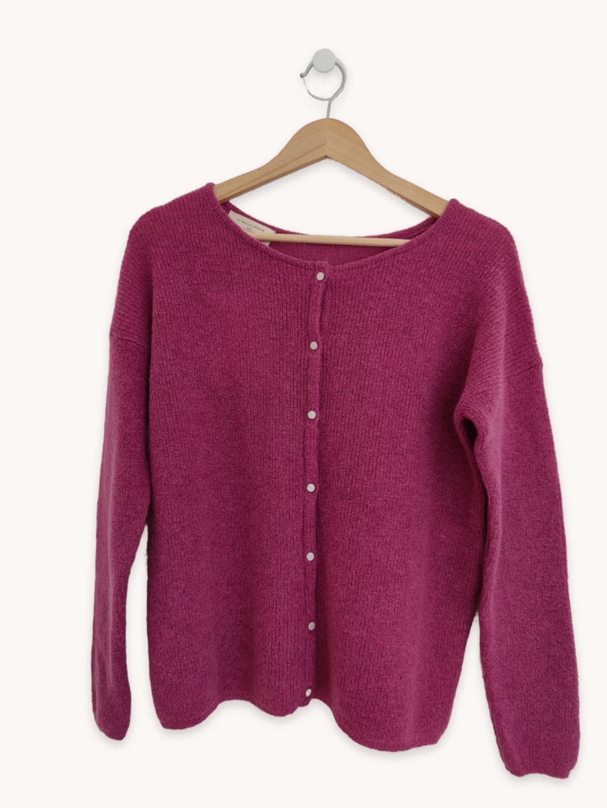 Cardigan Gaspard Sézane en maille rose parme – Taille M — photo 1