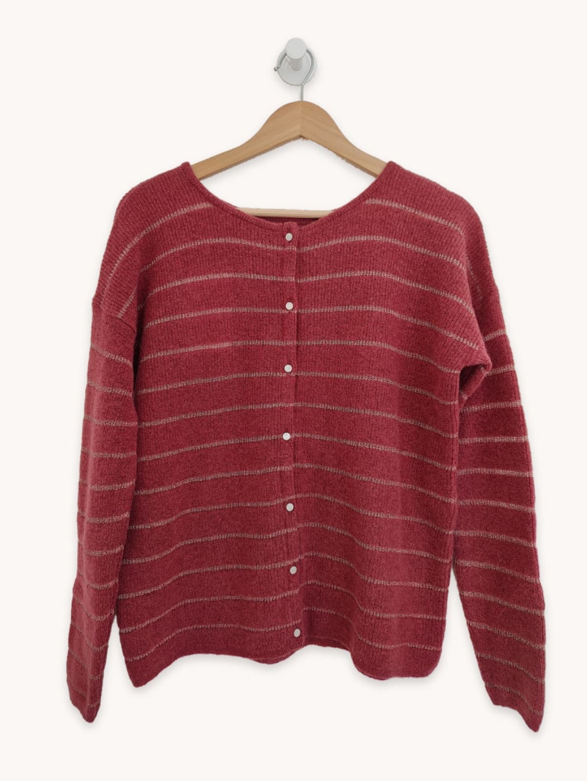 Cardigan rayé en mohair Sézane – Taille L — photo 1