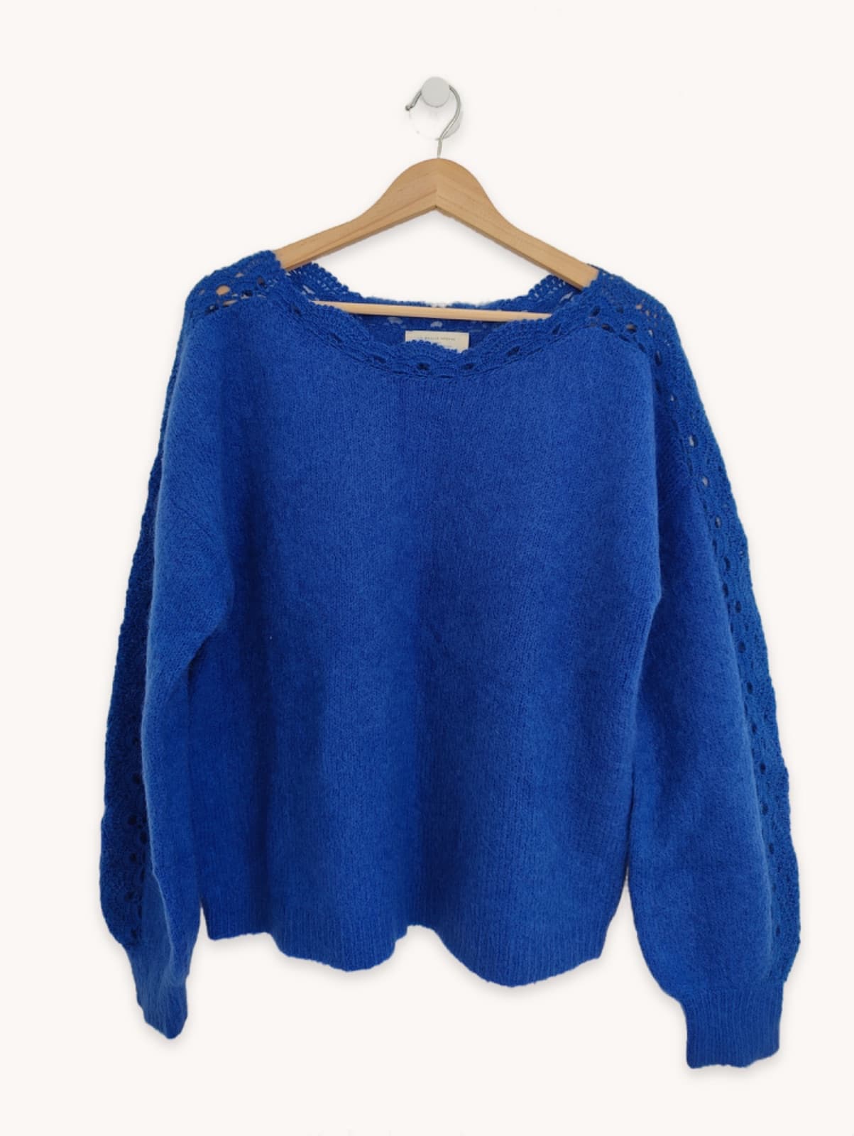 Pull en mohair bleu électrique Sézane – Taille XXL — photo 1