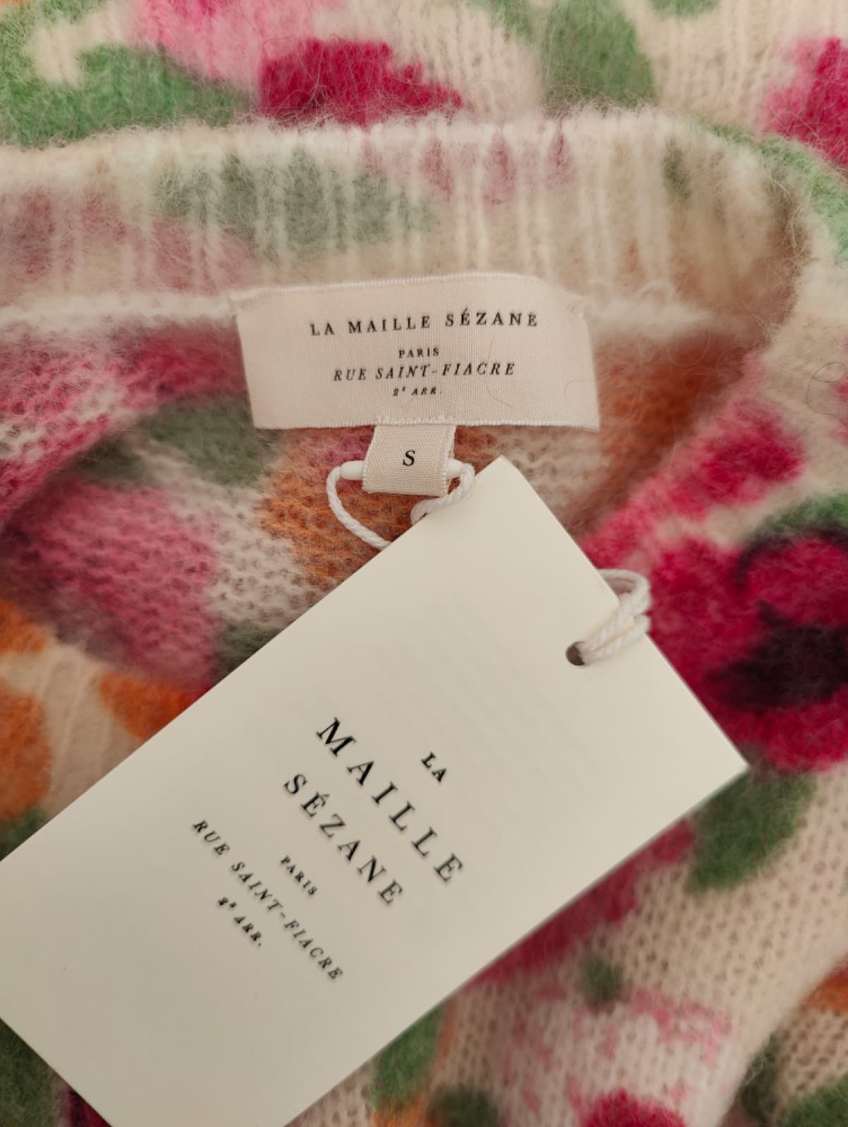 Pull en mohair fleuri Sézane – Taille S — photo 5