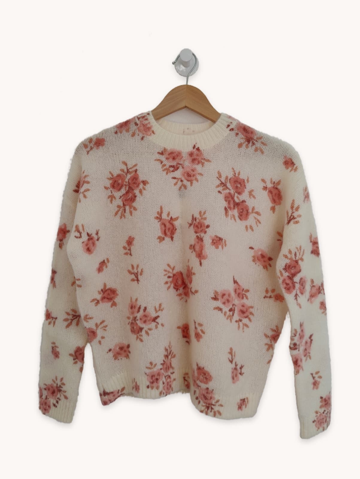 Pull en mohair à roses Sézane – Taille XS — photo 1