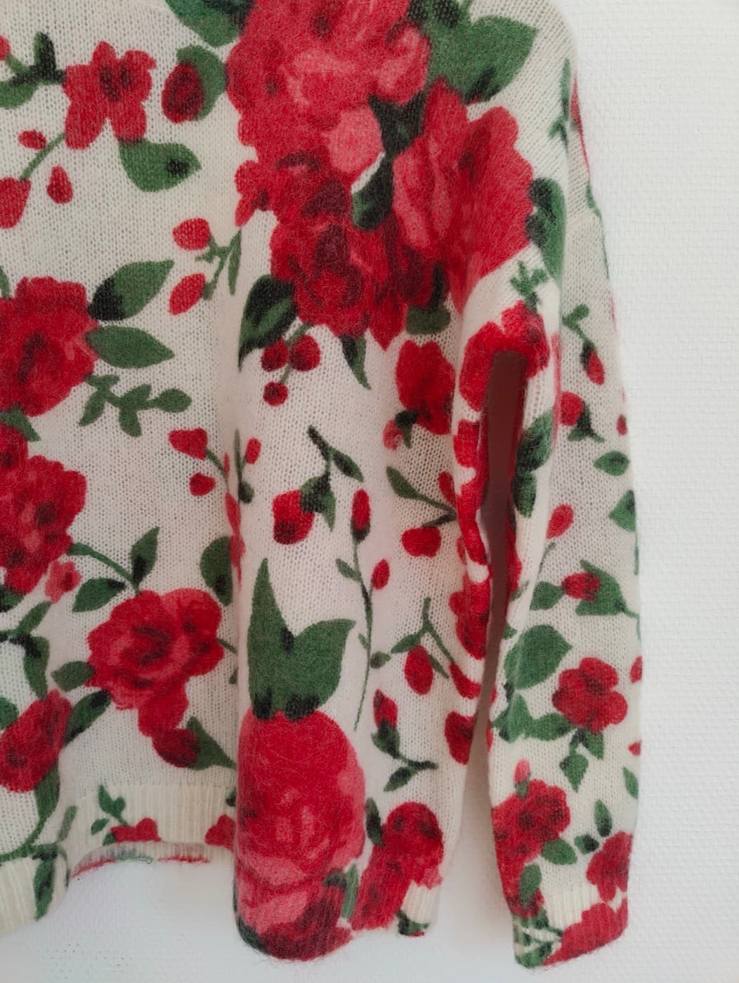 Pull en maille à imprimé floral Sézane – Taille M — photo 3