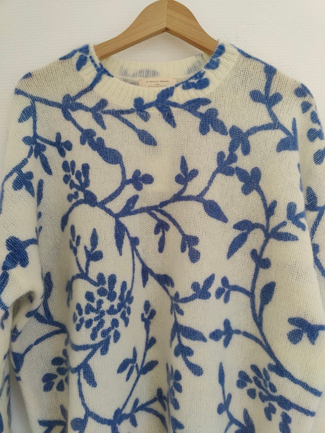 Pull Sézane en maille à motif végétal – Taille XXL — photo 2