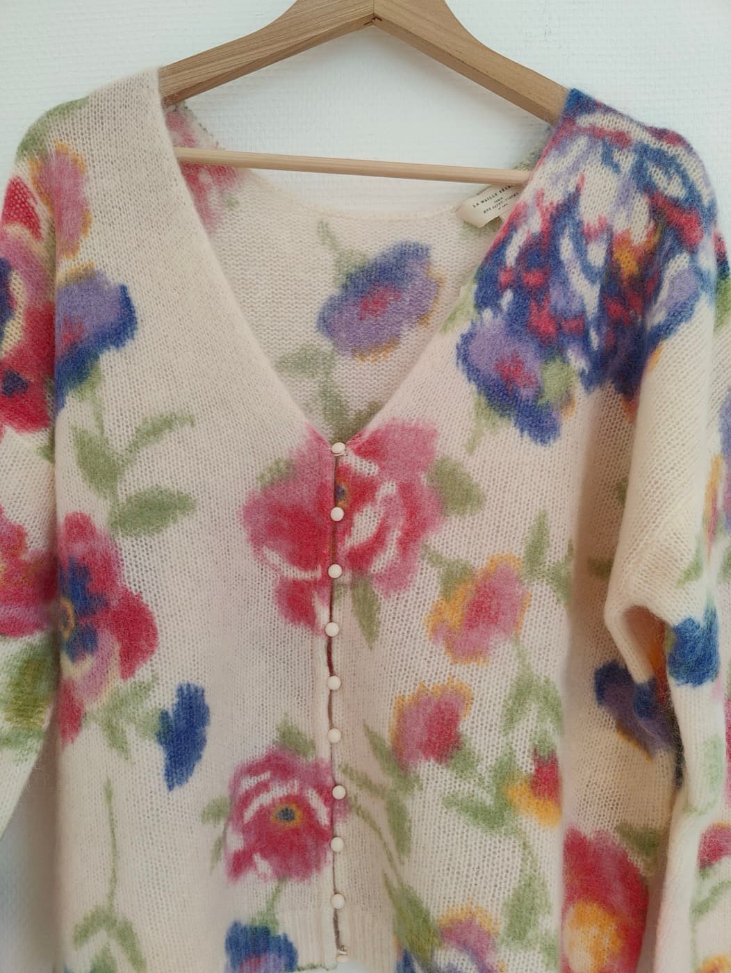 Gilet Sézane en maille à imprimé floral – Taille M — photo 2