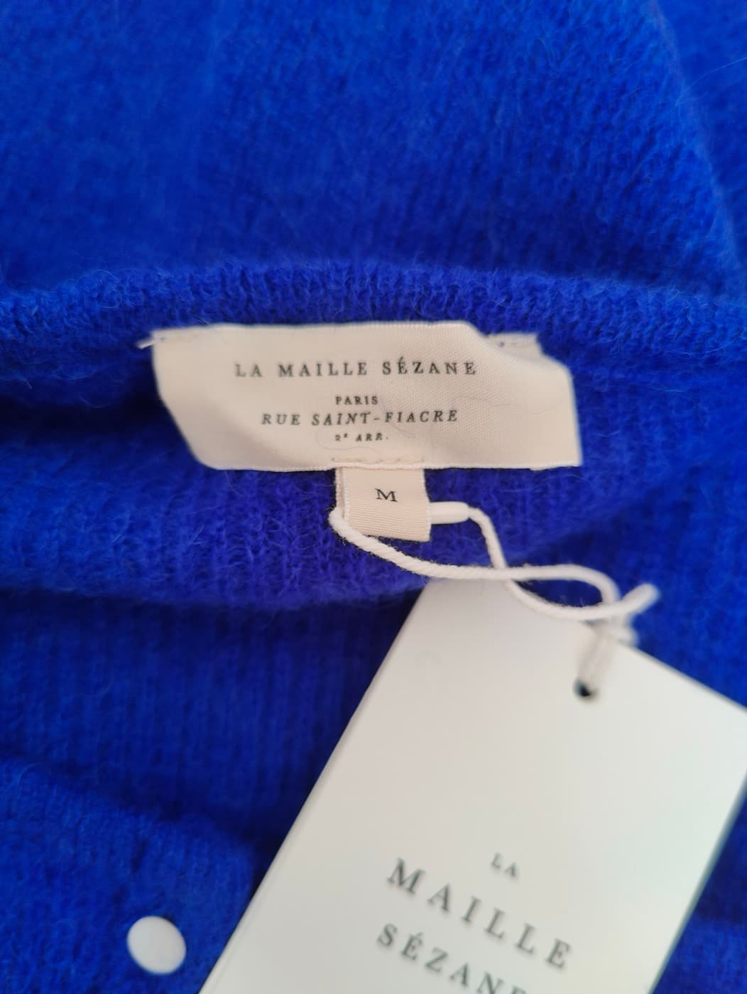 Gilet en maille Sézane bleu électrique – Taille M — photo 5
