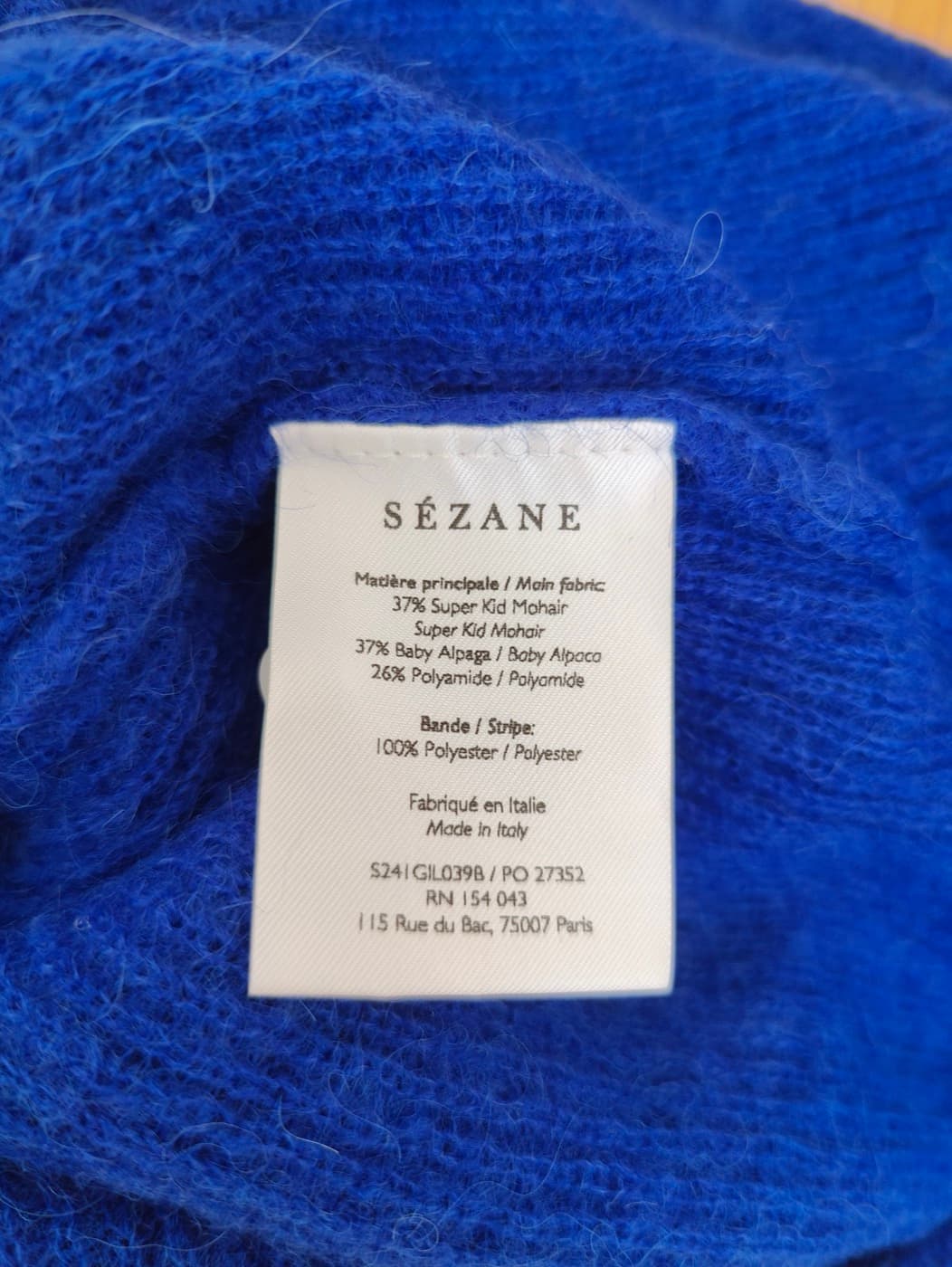 Gilet en maille Sézane bleu électrique – Taille M — photo 6