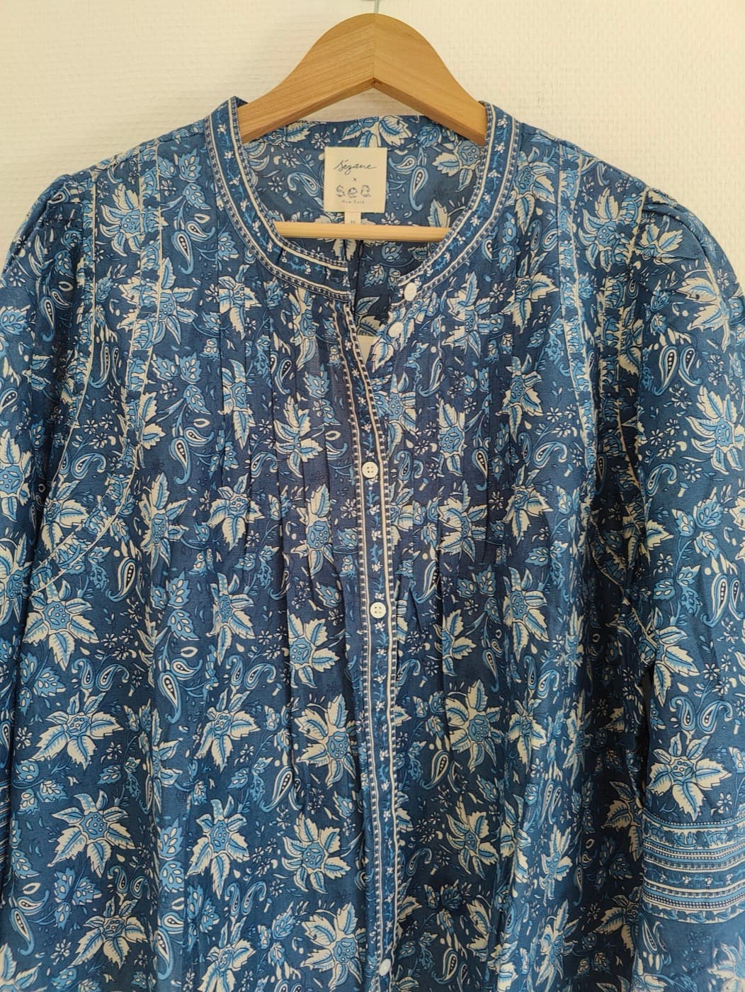 Blouse indigo Sézane x Sea NY – Taille 46 — photo 2