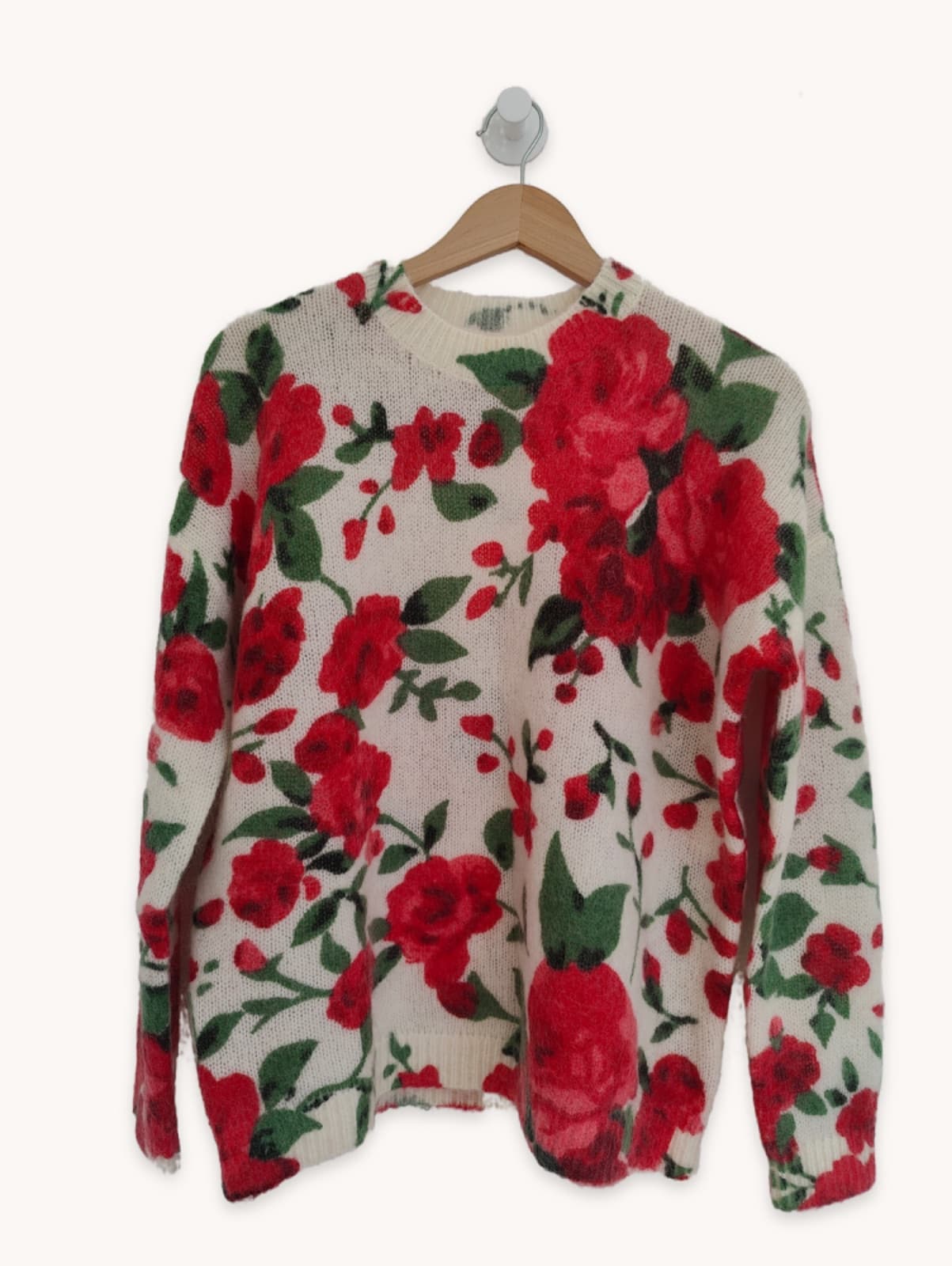 Pull en maille à imprimé floral Sézane – Taille M — photo 1