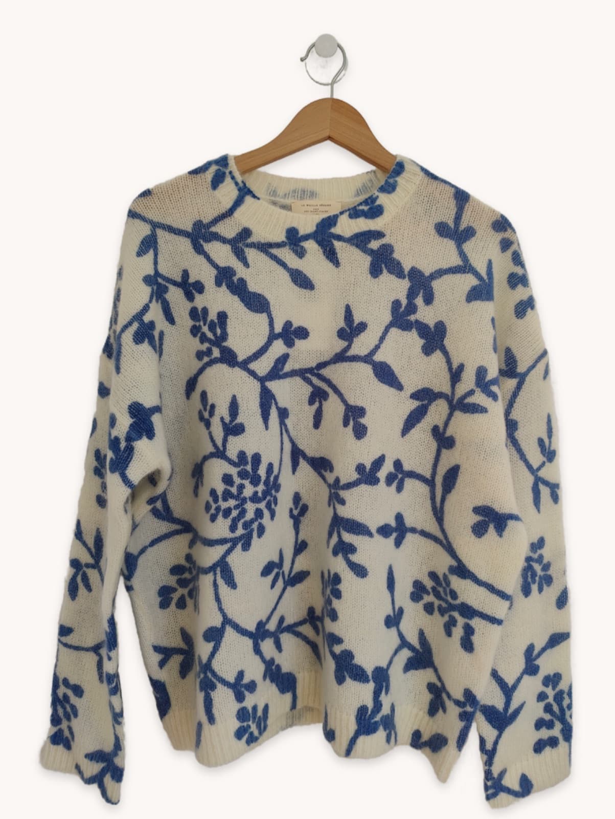 Pull Sézane en maille à motif végétal – Taille XXL — photo 1