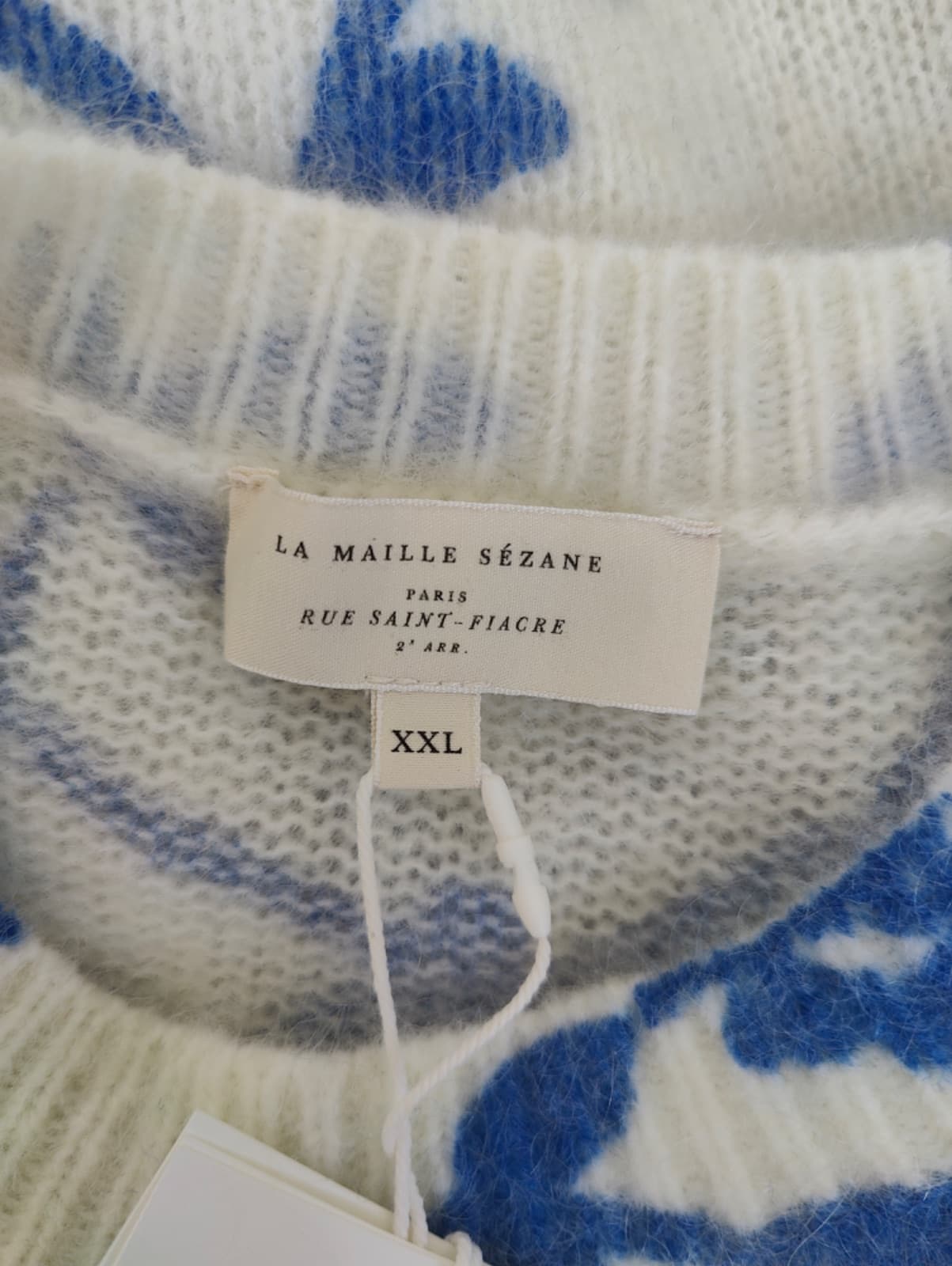 Pull Sézane en maille à motif végétal – Taille XXL — photo 5