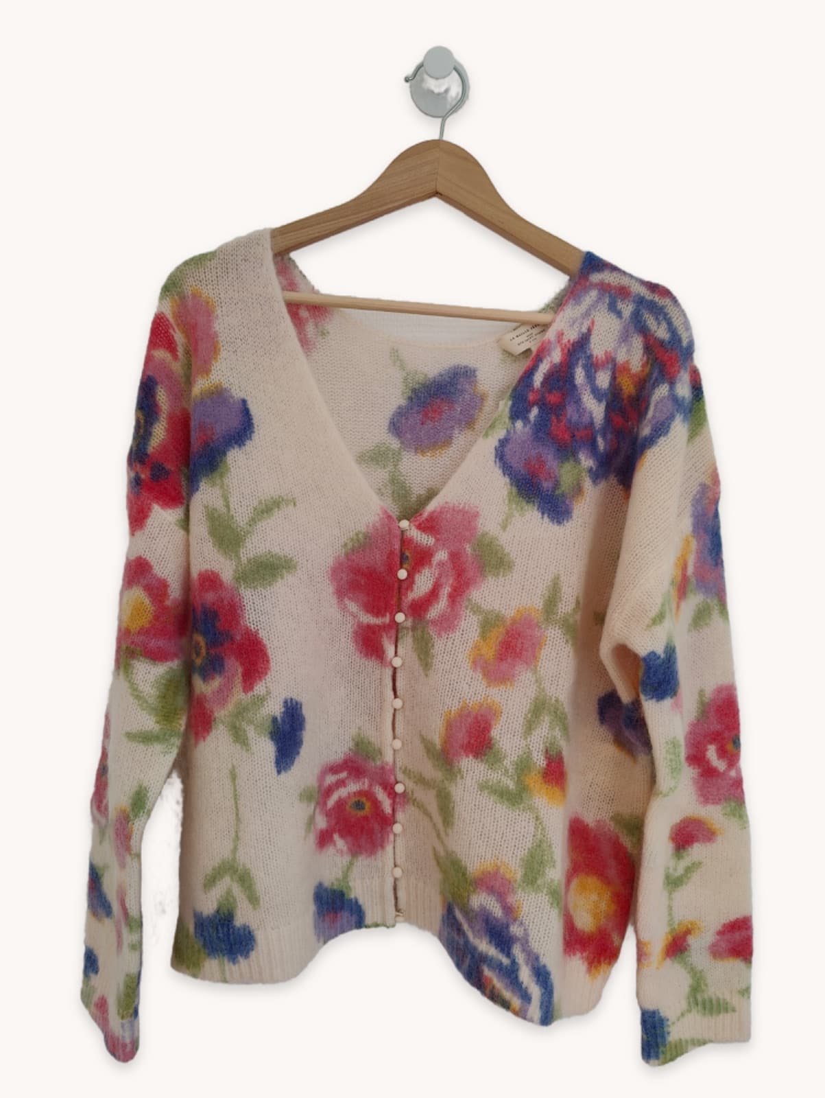 Gilet Sézane en maille à imprimé floral – Taille M — photo 1