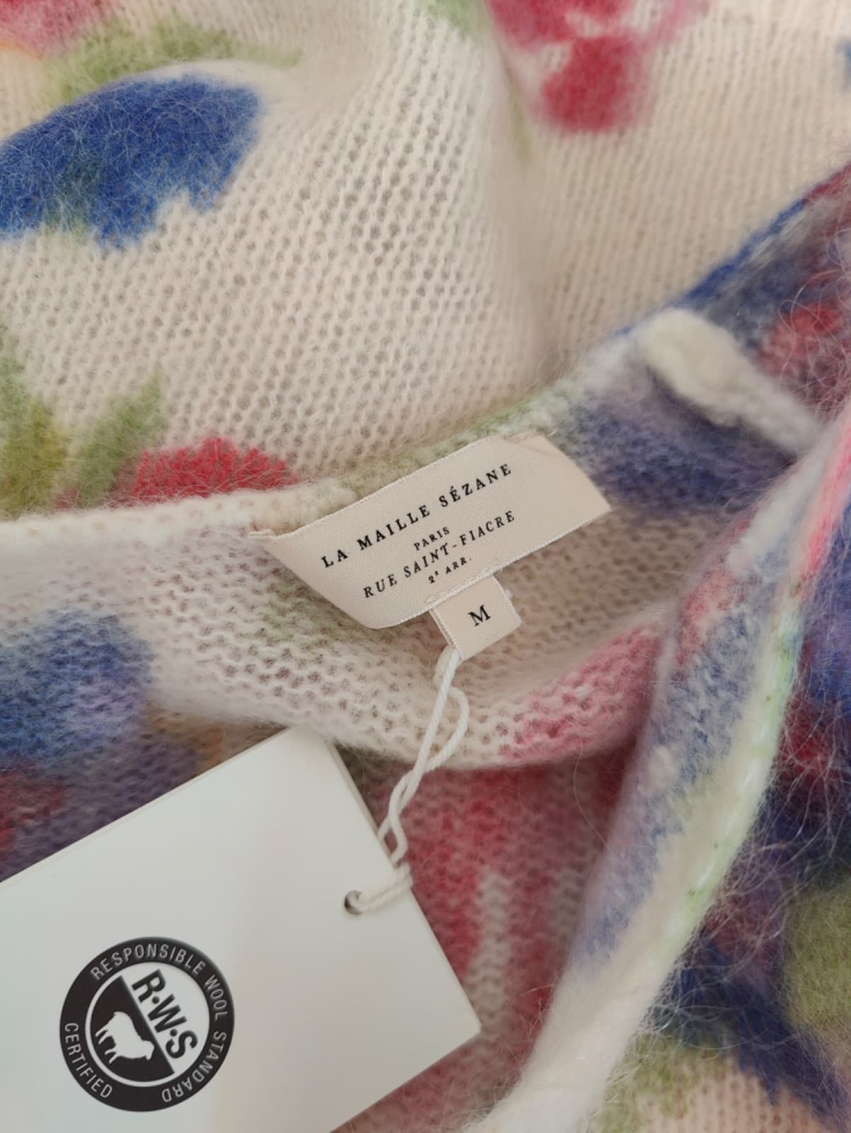Gilet Sézane en maille à imprimé floral – Taille M — photo 5