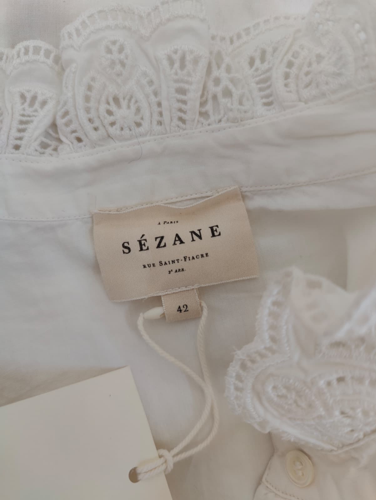 Chemise Sézane en dentelle ajourée – Taille 42 — photo 4