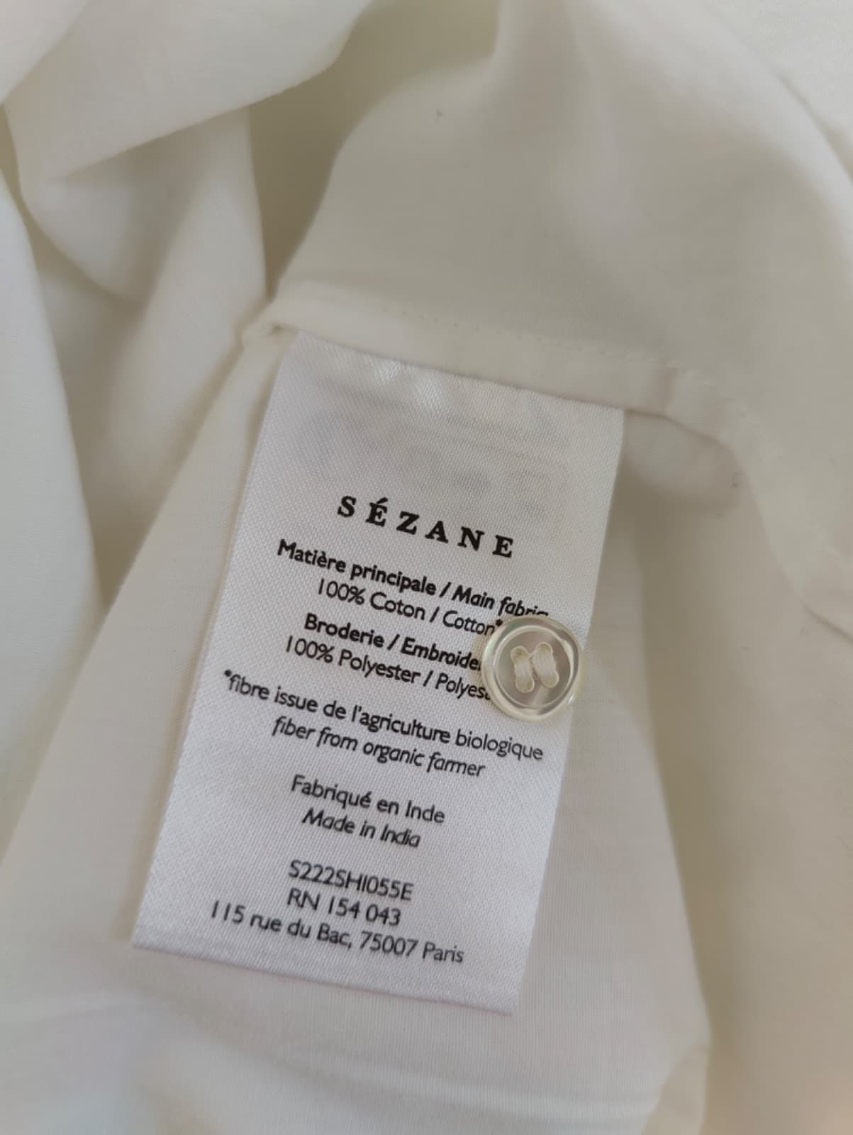 Chemise Sézane en dentelle ajourée – Taille 42 — photo 5
