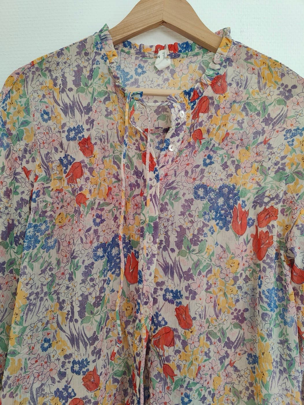 Blouse Mango à imprimé floral champêtre – Taille S — photo 2