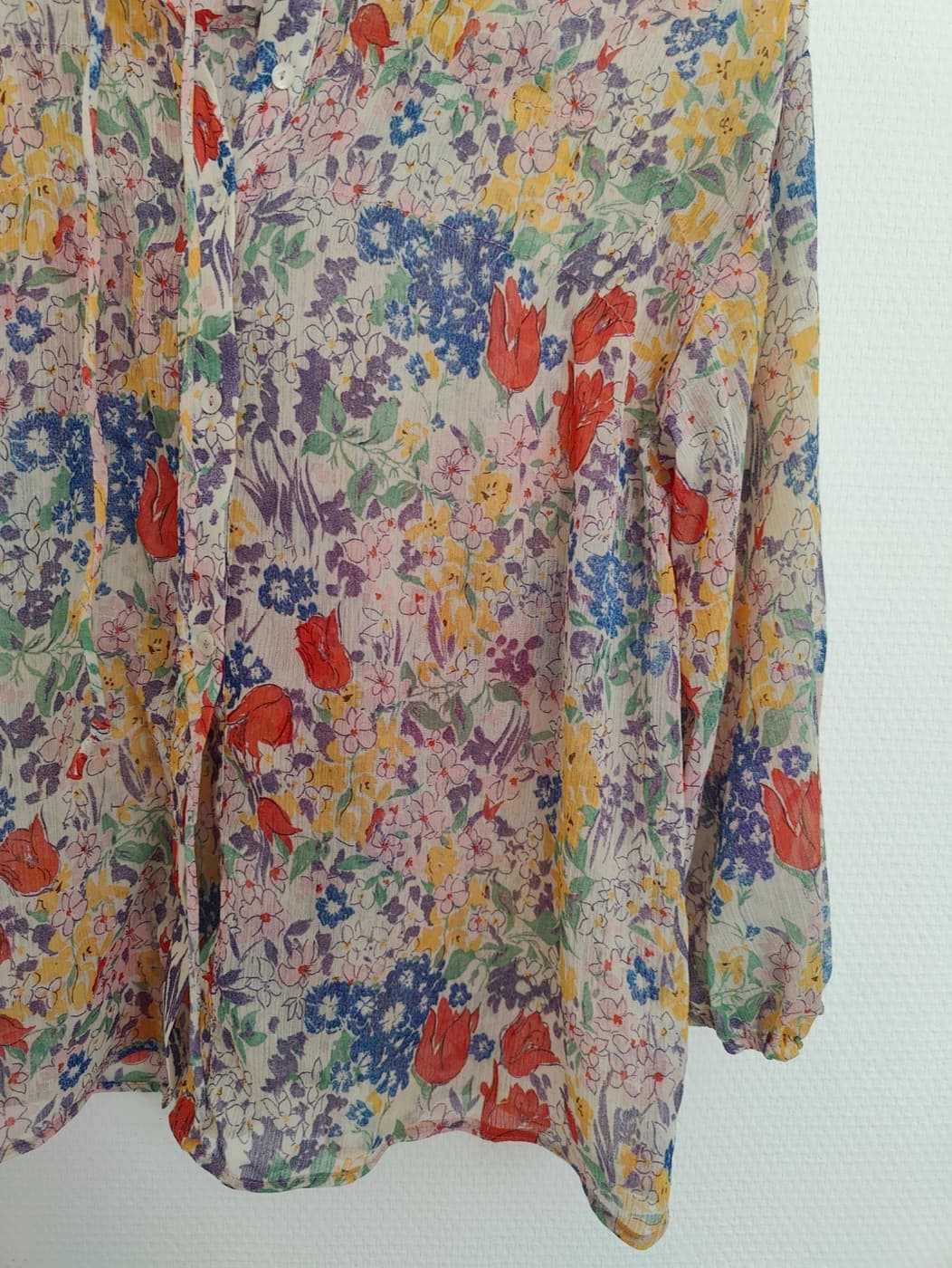 Blouse Mango à imprimé floral champêtre – Taille S — photo 3
