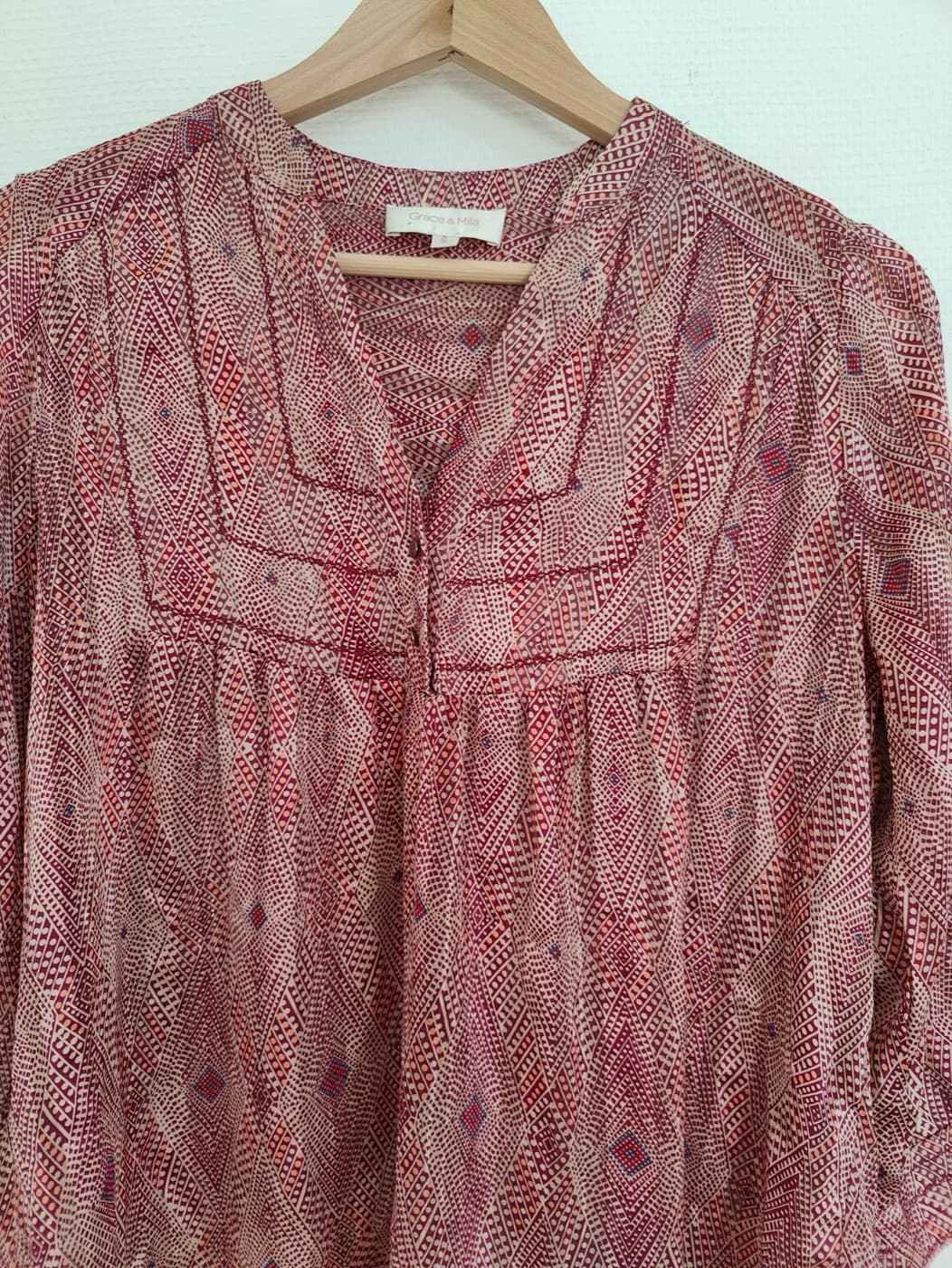 Blouse Grace & Mila à imprimé géométrique – Taille S — photo 2