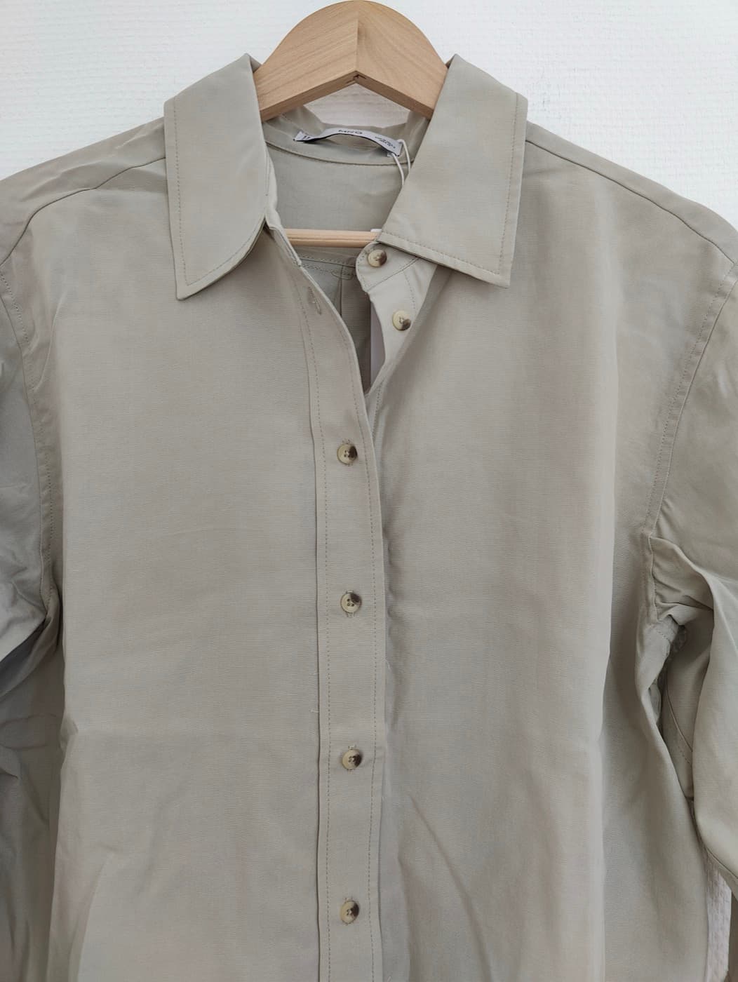 Chemise Mango beige à cordons – Taille M — photo 2