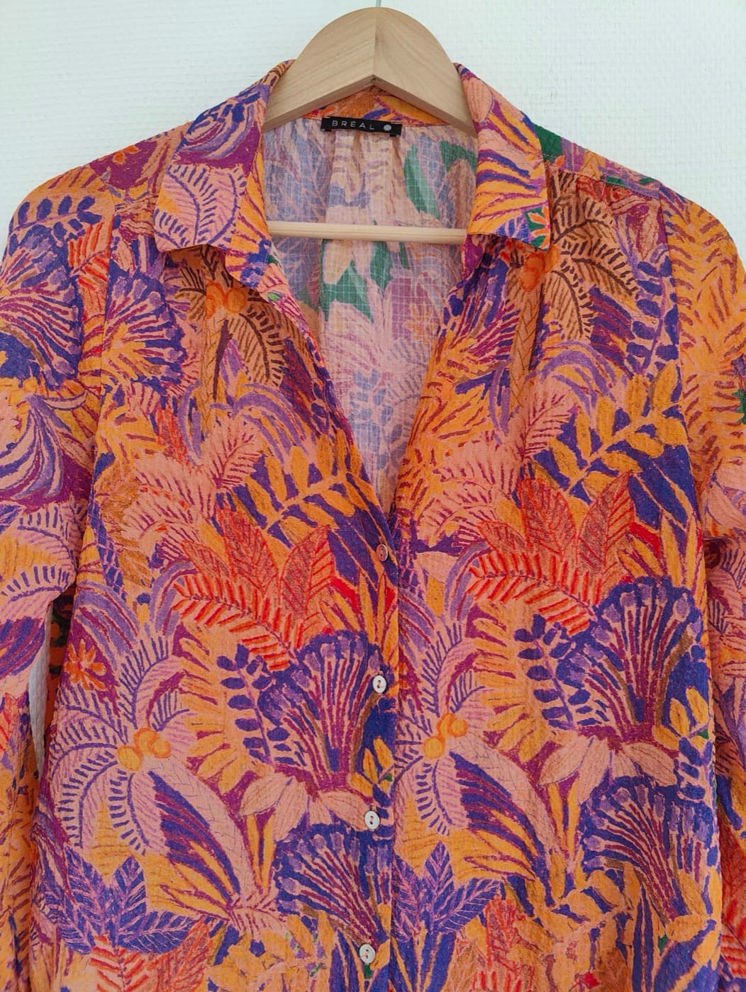 Chemise Bréal à imprimé tropical – Taille 38 — photo 2