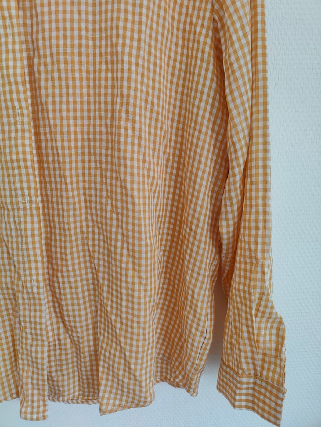 Chemise Boteli vichy jaune et blanc – Taille M — photo 3