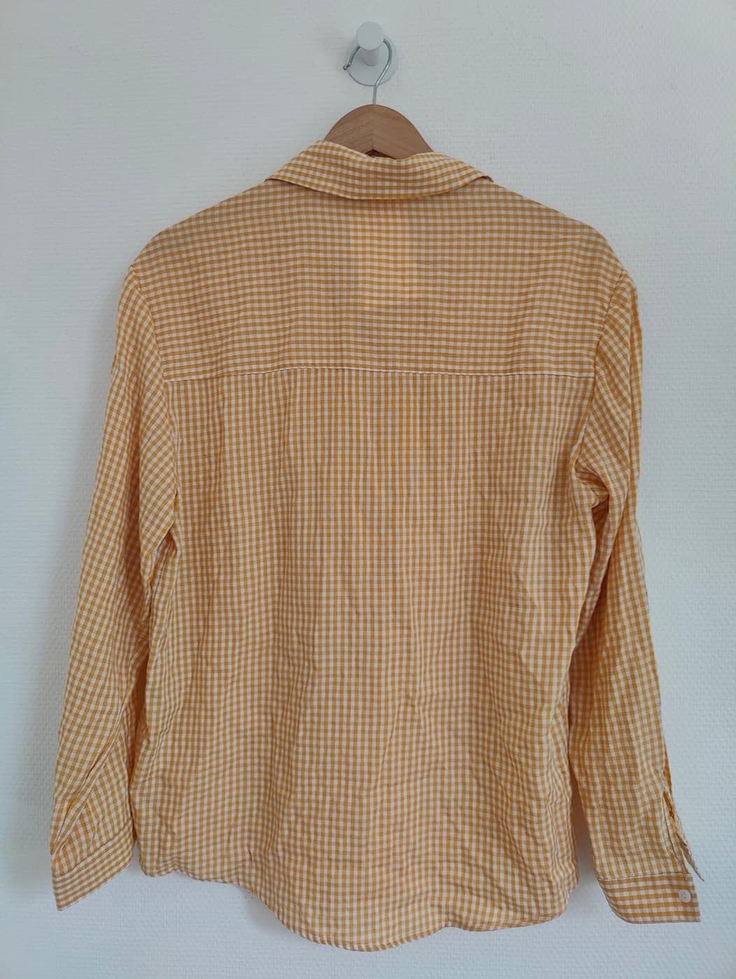 Chemise Boteli vichy jaune et blanc – Taille M — photo 4