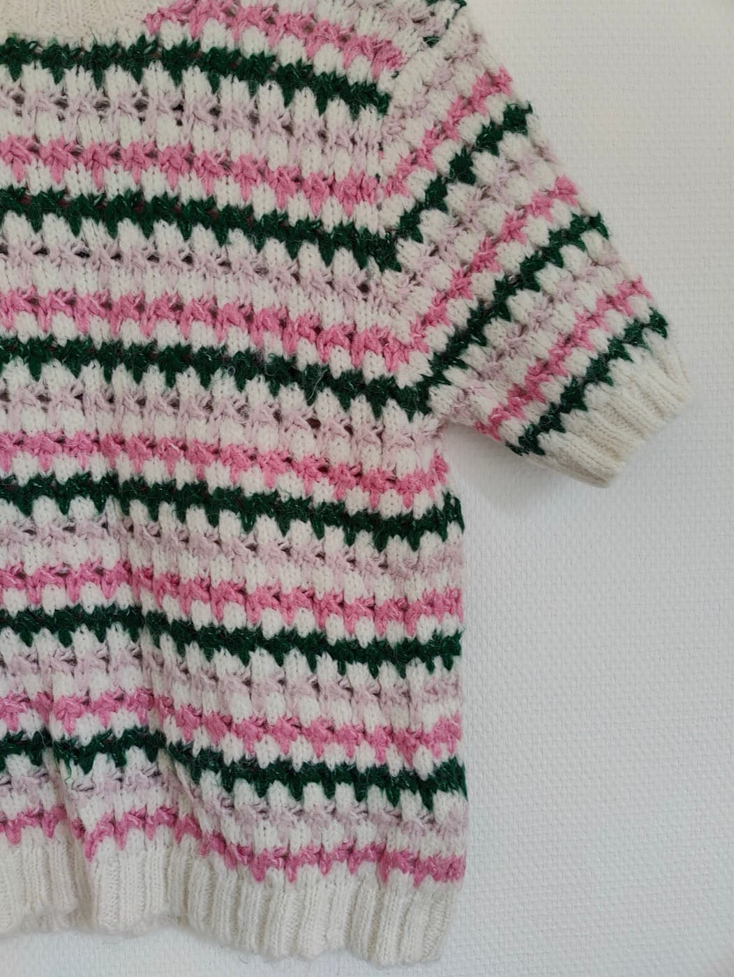 Top Zara en maille ajourée rayée – Taille M — photo 3