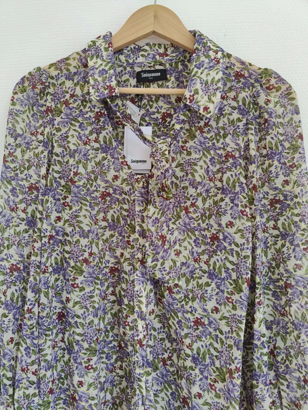 Chemise Sinéquanone à imprimé floral lilas – Taille 40 — photo 2