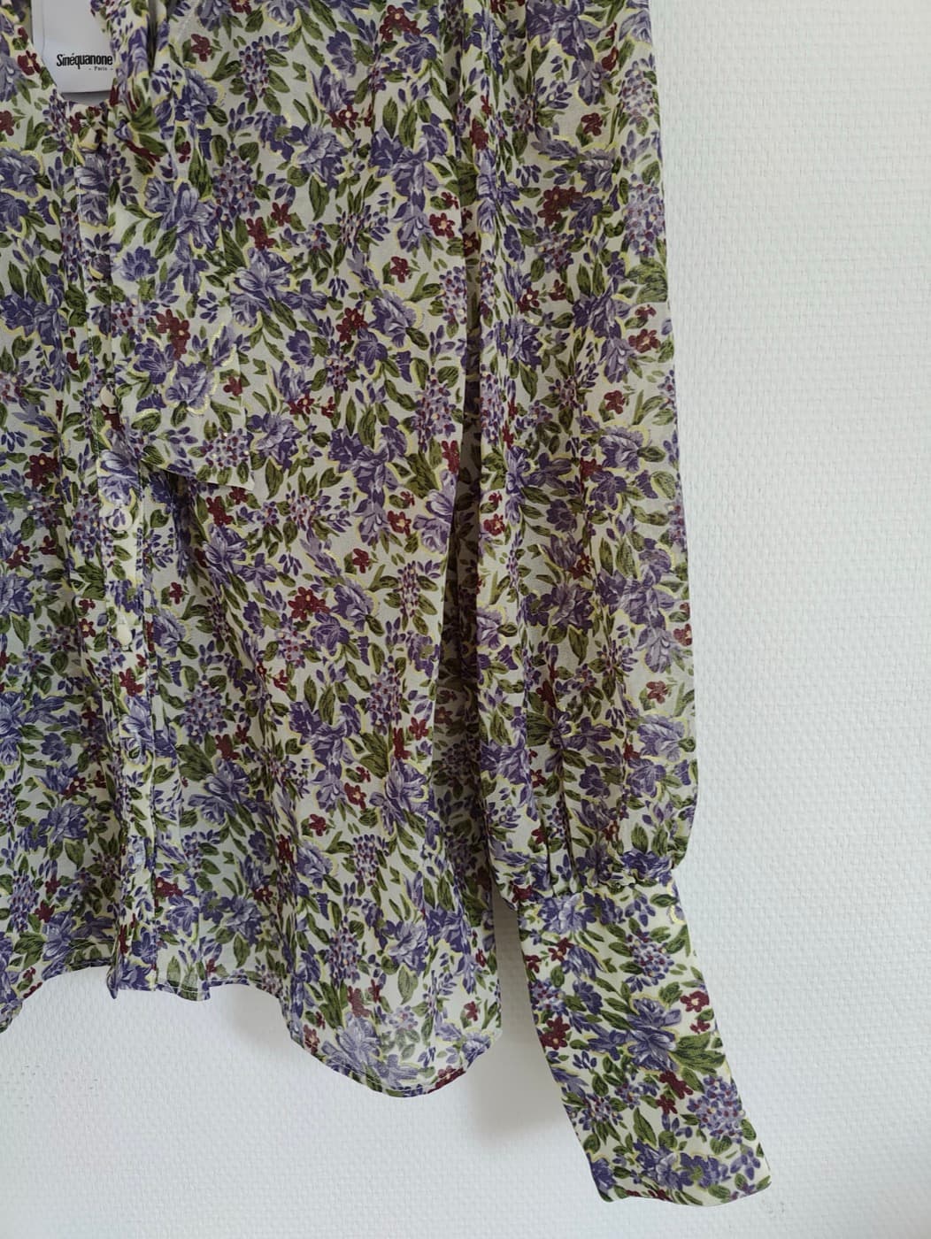 Chemise Sinéquanone à imprimé floral lilas – Taille 40 — photo 3